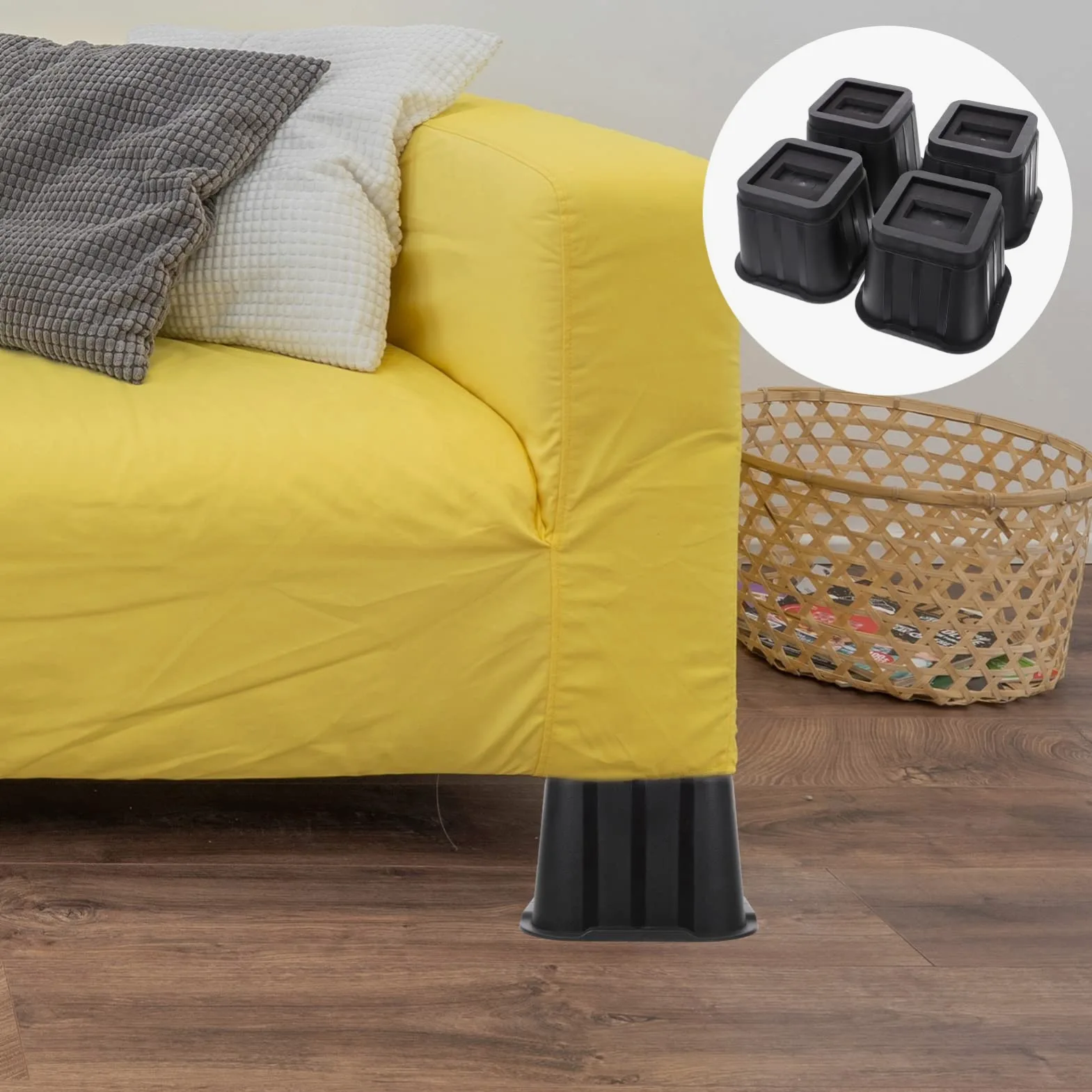 DOITOOL 4sets Rialzi Per Letti Piedini Per Mobili Rialzi Per Piedini Per Mobili Cuscinetto Per Per Livellatore Per Per Per Per Cucina Camera Da Letto Soggiorno Armadio Letto Divano Scrivan