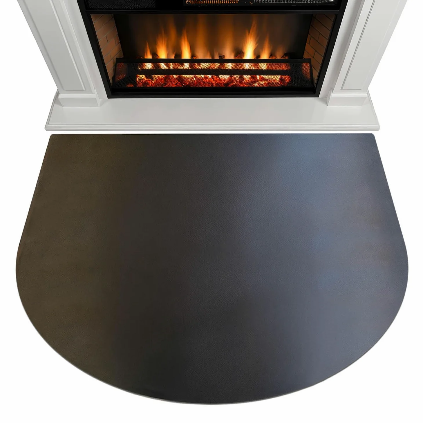 Tappeto Ignifugo in Metallo 100x100 cm | Finitura Opaca | Antiscintilla | Facile da Pulire | Resistente alle Alte Temperature | in Acciaio | Protezione del Pavimento | Colore Nero