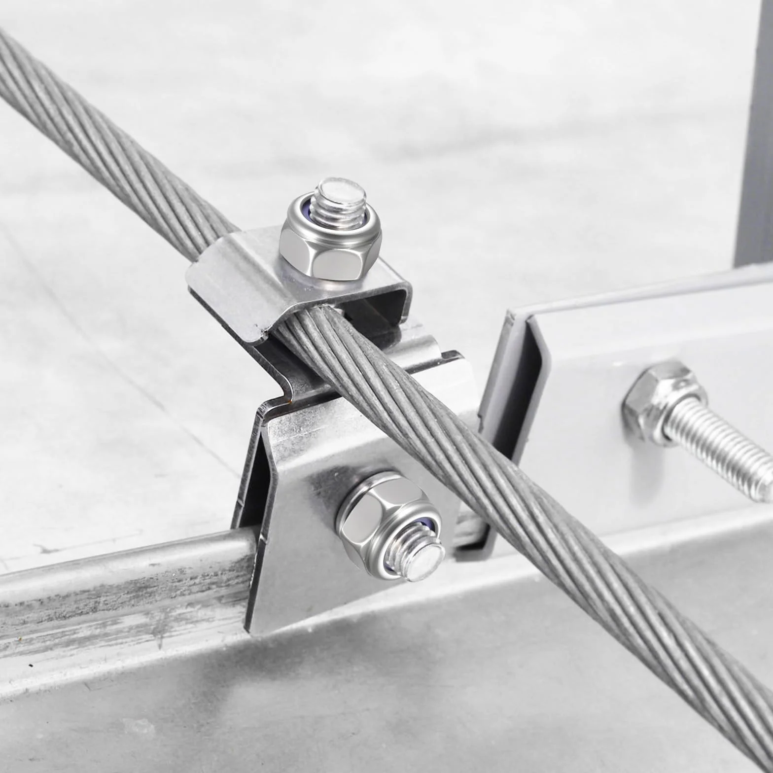 Set di dadi esagonali autobloccanti in acciaio inox M2-M12 per viti e barra filettata