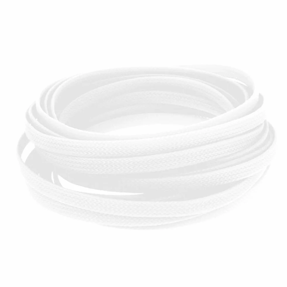 10mm Guaina Cavi PET Intrecciata Manicotto Espandibile per Fili Elettrici - Gestione dei Cavi Flessibile Ordinato Protettivo - Tubo Isolante Bianco 10 Metri