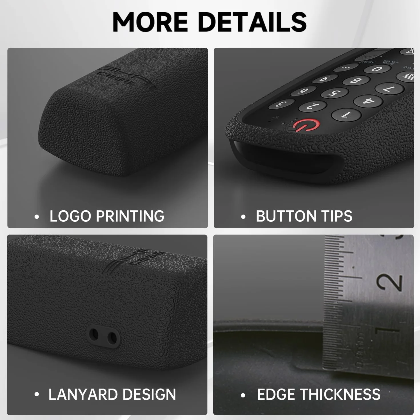 Custodia in Silicone Compatibile con LG Telecomando MR25GB MR24GN MR24GA MR23GN MR23GA MR22GN MR22GA MR21GA MR21GC,Cover per Telecomando LG,Guscio per TV 2025/2024/2023/2022/2021 (Nero)