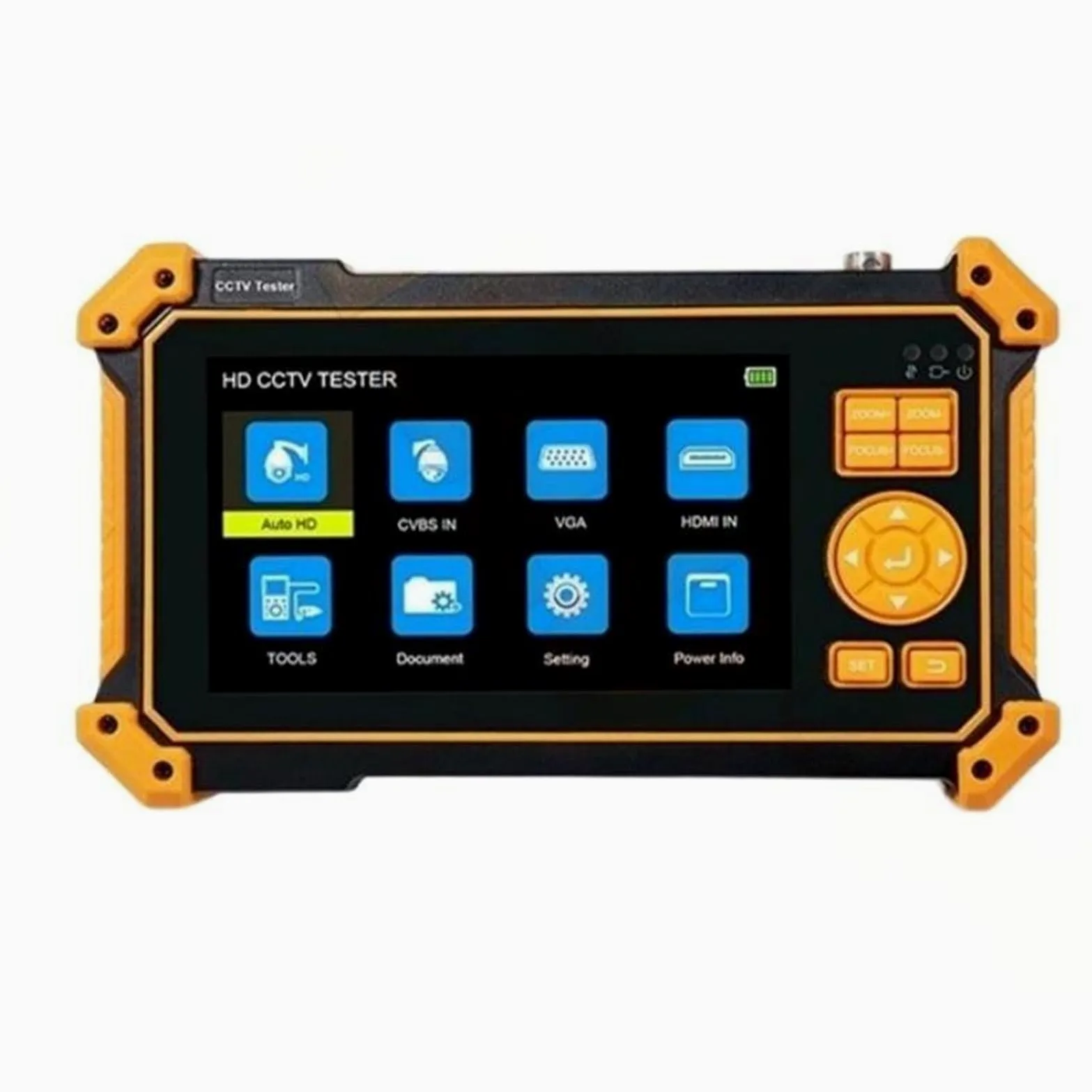 Tester per analizzatori CCTV Tester di videosorveglianza coassiale Engineering Treasure HD-3100C da 5 pollici con ingressi HDMI e VGA tracciamento cavi digitali con touch screen/display LCD