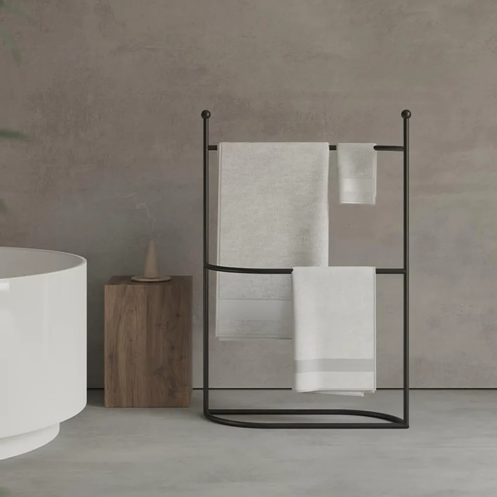 Portasciugamani Autoportante Portasciugamani da Bagno Portasciugamani da Bagno Senza punzonatura Portasciugamani da Terra Portasciugamani da Terra(Bianco)