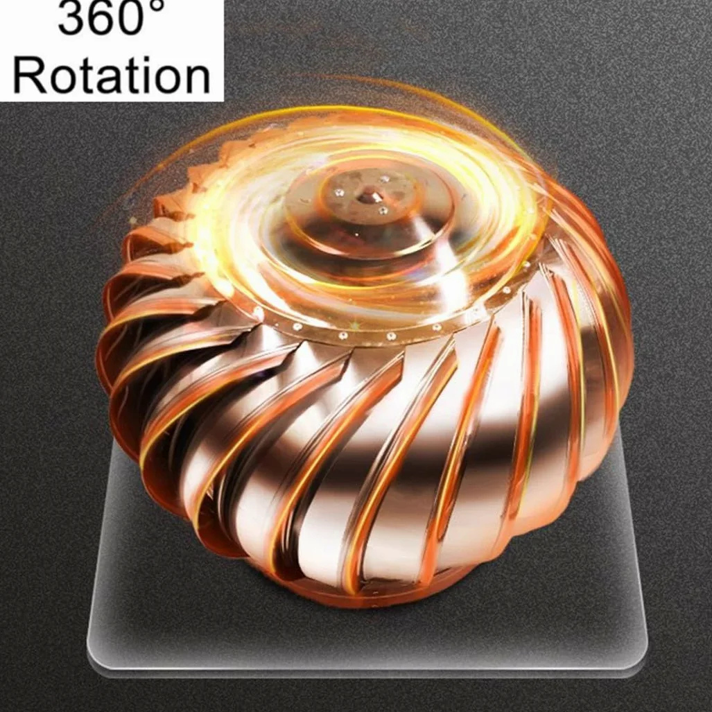 Comignolo Girevole Fumaiolo, Cappello Zincato Eolico, Fumaiolo Tondo Rotondo in Acciaio Inox, Cappello Eolico per Camini, 110/160/200/250/300/400mm (Misurare : 160mm/6.3in)