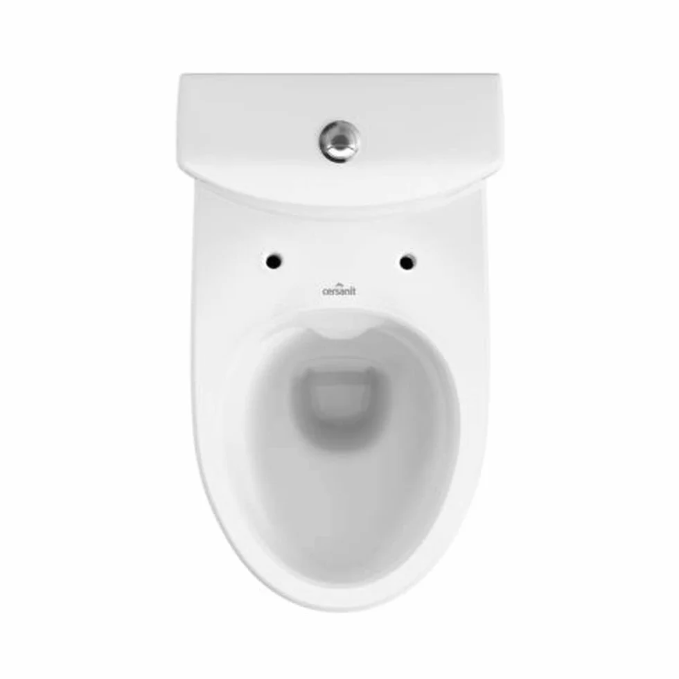 Completo per WC Toilette di ceramica stand – Set di design con cassetta Parva Slim in Duroplast, Sedile WC con abbassamento automatico SoftClose con funzione