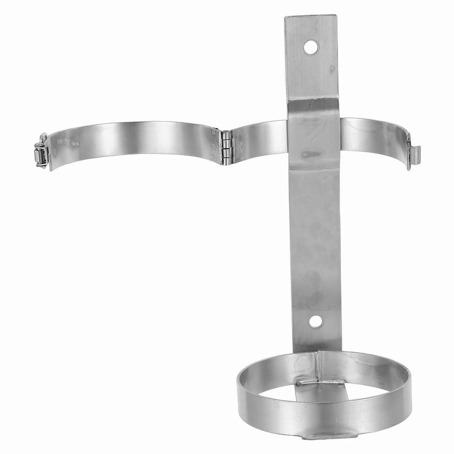 Supporto per Estintore 2 Kg in Acciaio Inox Sgancio Rapido, Staffa da Parete Resistente per Auto, Casa, Camper e Camion, Porta Estintore Compatto per Sicurezza Antincendio