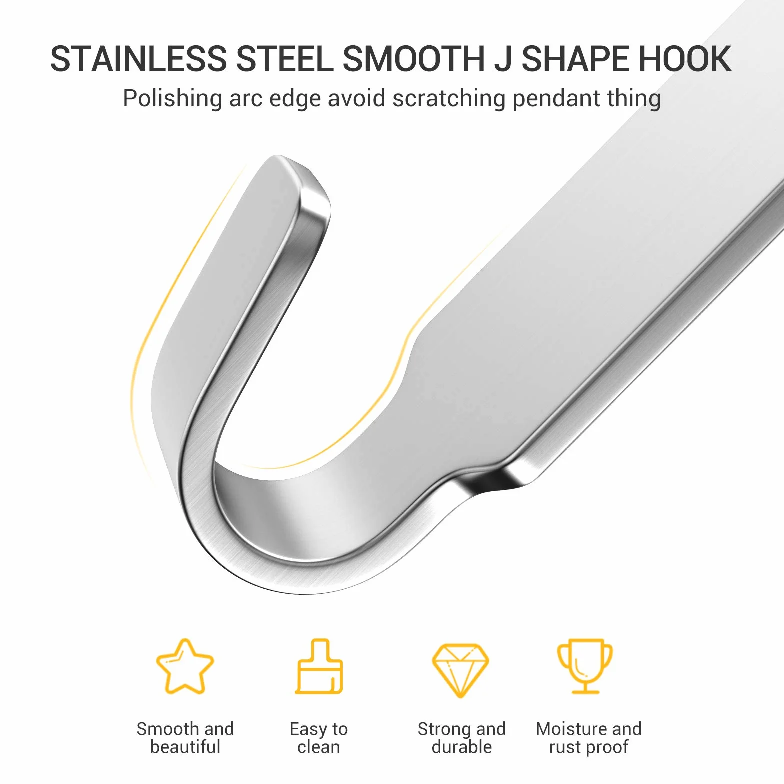 Luxear Appendiabiti da Porta Regolabile con 6 Ganci Attaccapanni Porta in Acciaio Inox MAX20KG per Camera da Letto Asciugamani Doccia Bagno Cucina Ufficio, Porta 1-6 cm