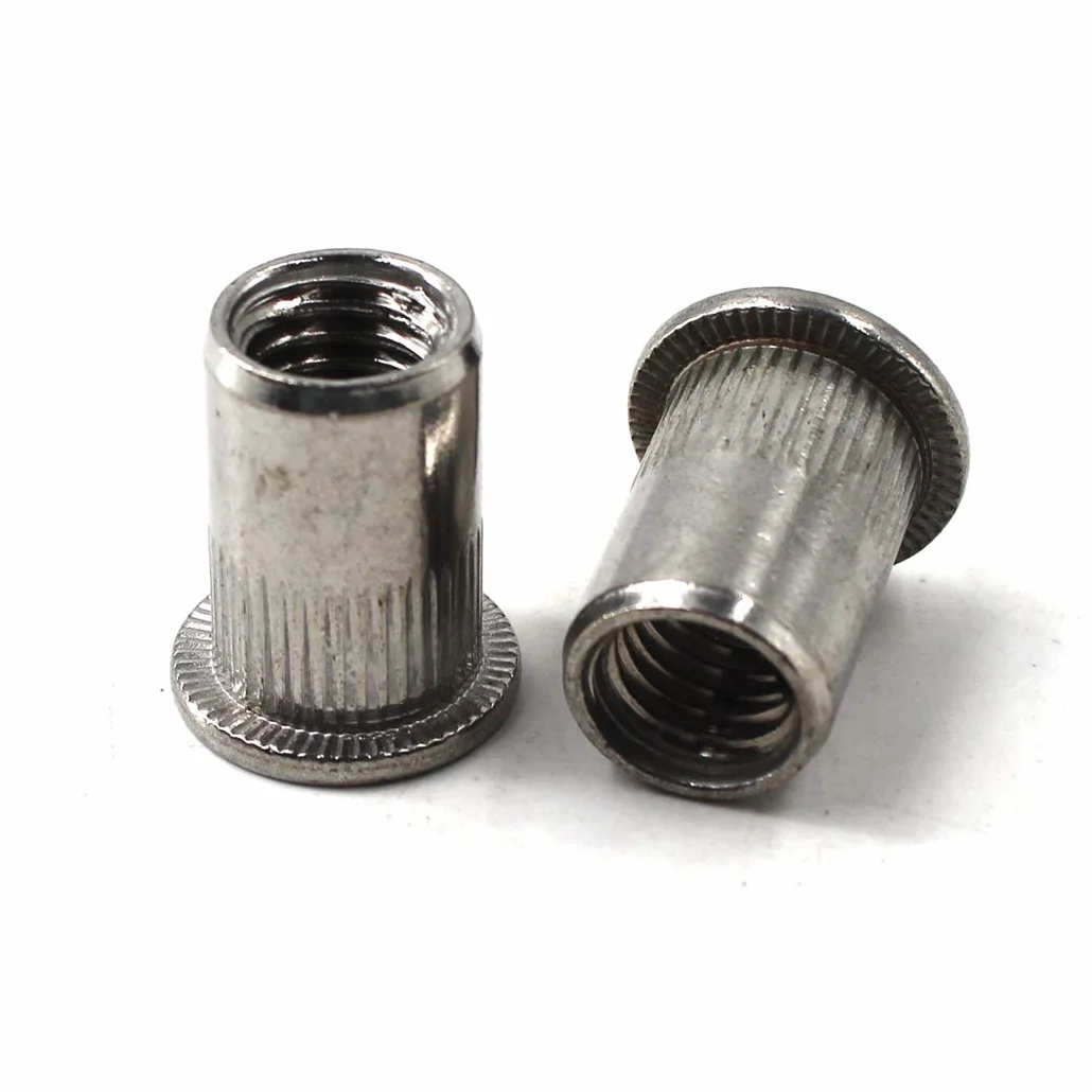 Inserto per rivetti a testa piatta M10 acciaio inox 304 confezione da 30