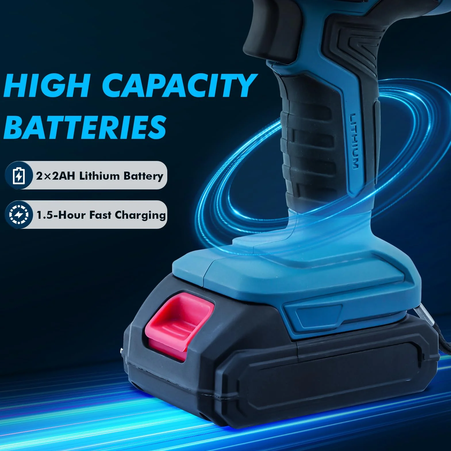 Sega a Gattuccio a Batteria 21V,Sega Elettrica con 2 x 2.0Ah Batteria,0-4000 RPM Velocità Variabile,Seghetto 𝐚 Gattuccio con 8 Lame di Seg𝐚 Senza Utensili,per Legno e Metallo