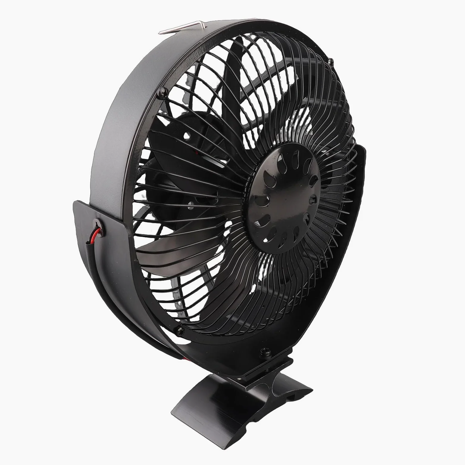 Ventilatore per Stufa a Legna con Calore, Protezione in Lega di Alluminio, Regolazione Manuale 360 Gradi, per Camini e Stufe a Legna