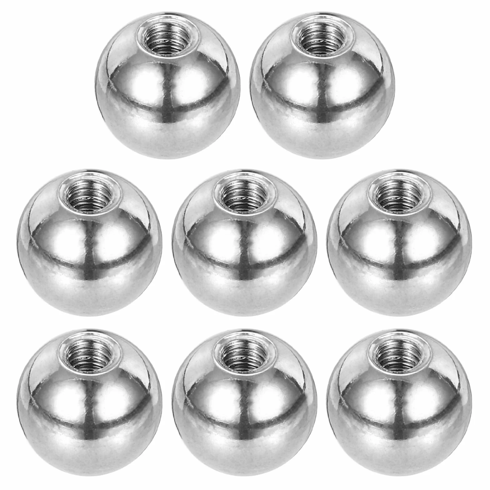 PATIKIL Dado A Sfera M4x12mm 8 Pz Filettatura Femmina 304 Acciaio Inossidabile Tappo Vite A Foro Cieco Rotondo Argento