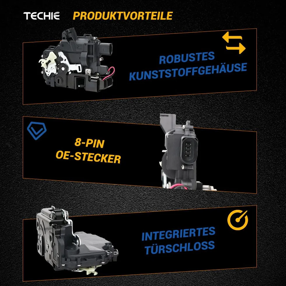 Techie Motore di regolazione per porta, compatibile con Arosa 1997-2004 Octavia I 1996-2010 B ora 1998-2013 Golf IV 1997-2006 Pas SAT 1996-2005 (anteriore sinistra)