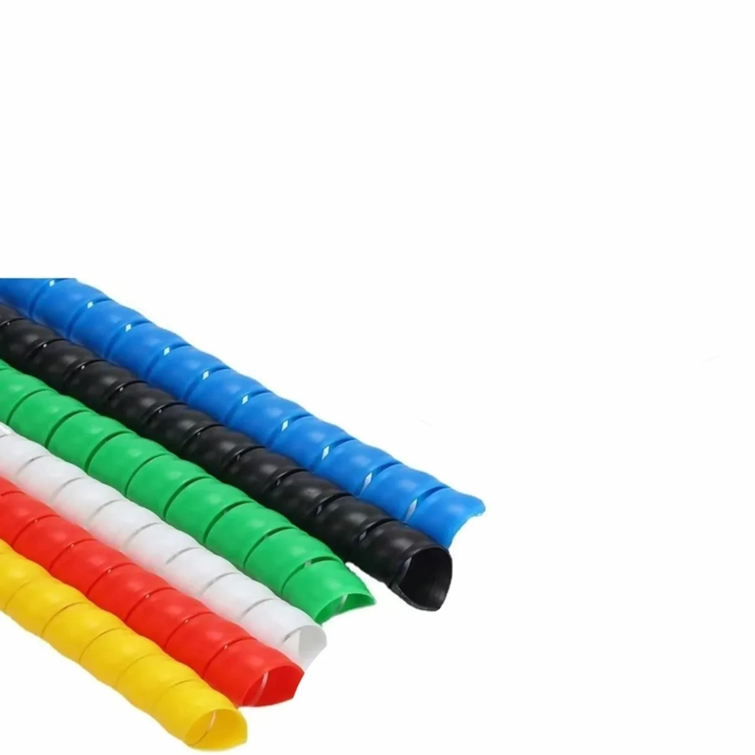Guaina for cavo flessibile da 1 metro | Realizzata in polipropilene Protezione avvolgente a spirale for casa e ufficio(Yellow,ID 50mm)