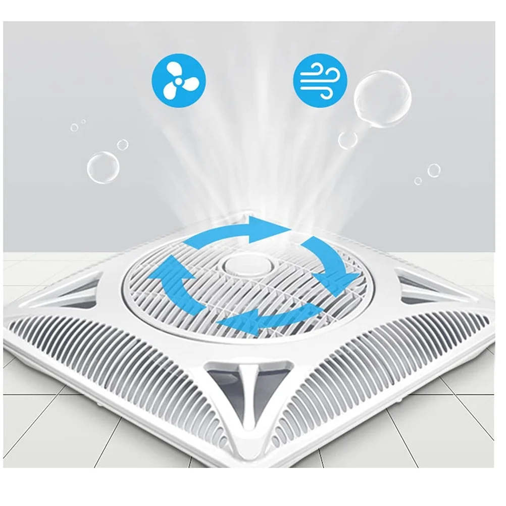 Aspiratore da Bagno, Aspiratore da Cucina da Soffitto Incorporato con Griglia Frontale ad Alta Potenza Grande Volume d'Aria per Bagno/Cucina/Soggiorno/Commerciale