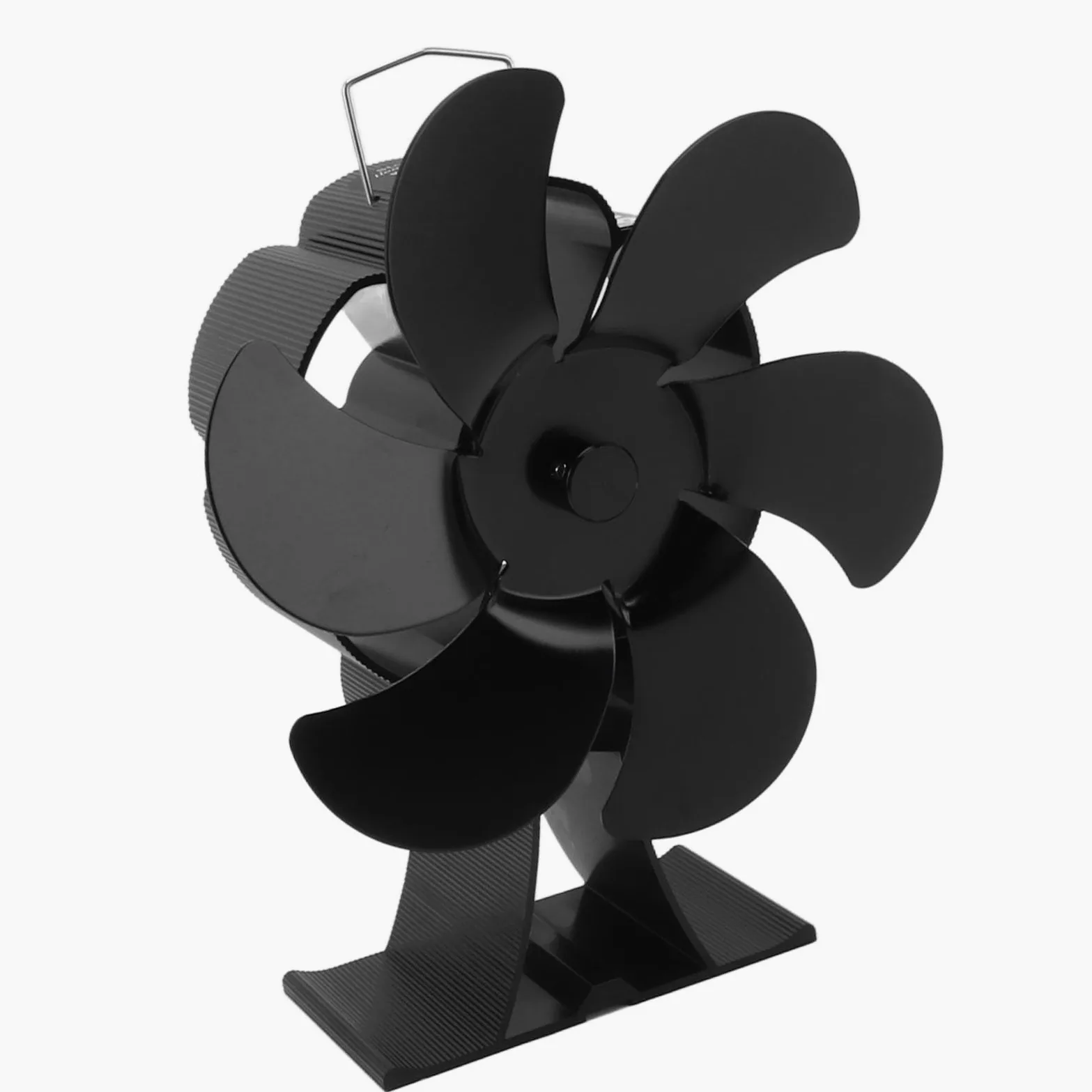 Yosoo Health Gear Ventilatore per Stufa, Ventilatore per Stufa a Legna Alimentato a Calore a 6 Pale, per Camino Termodinamico in Lega di Alluminio, Circolazione di Calore a Basso Rumore per