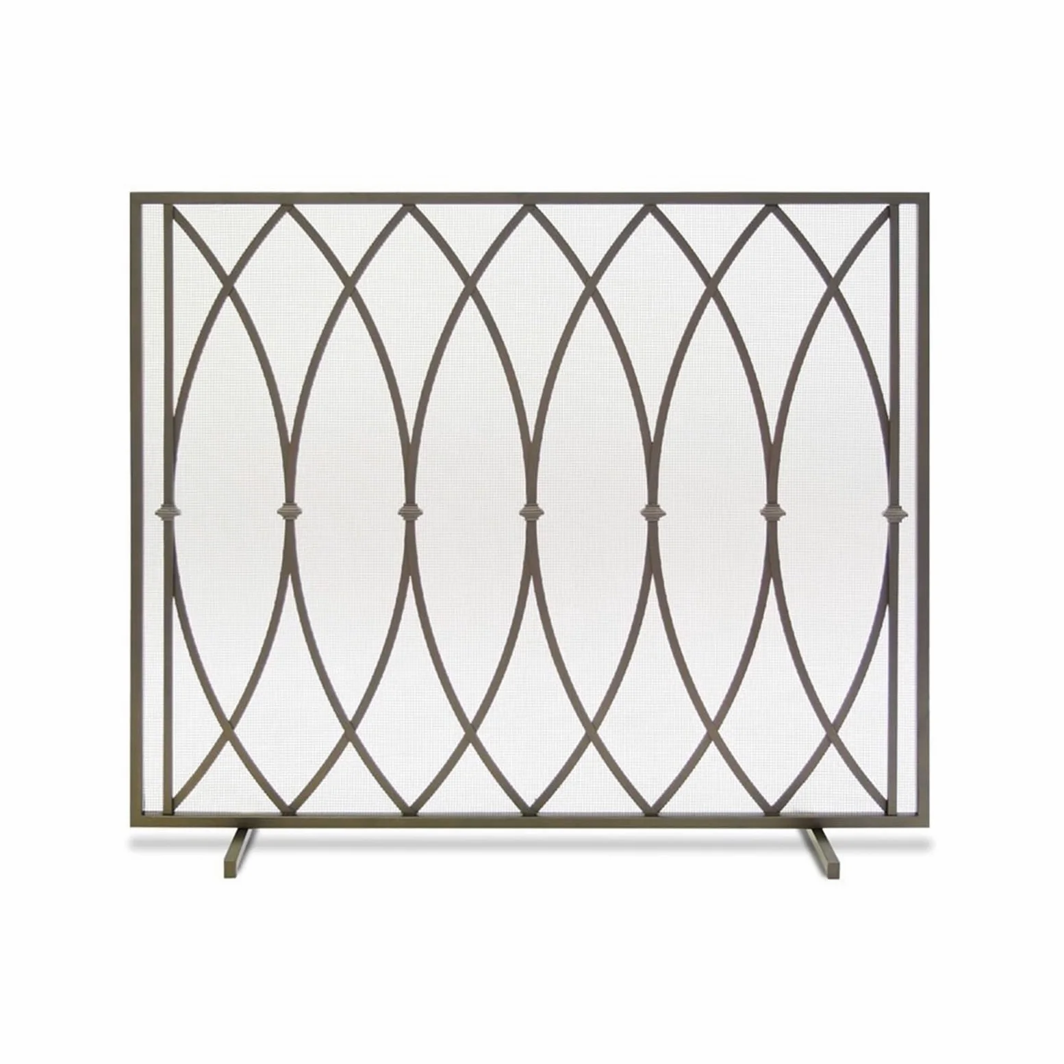 Schermi per Caminetti di Guardia Schermo for camino in ferro monopezzo in stile americano con parapetto decorativo in metallo for porta del camino domestico ignifugo in rete Accessori per Caminetti in