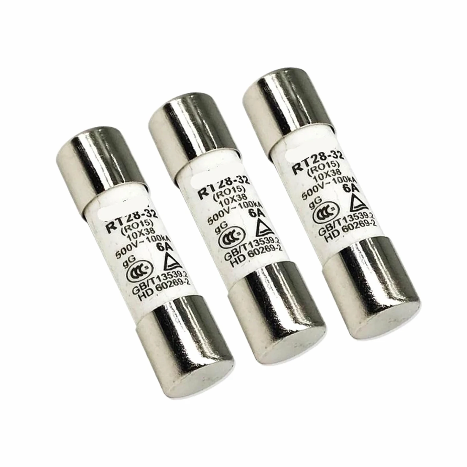 Fusibile ceramico a rottura rapida, Fusibile ceramico a rottura rapida 1000V 10x38MM 2A -32A solare fotovoltaico CC in leghe metalliche for la protezione del di energia (6A)(16A)
