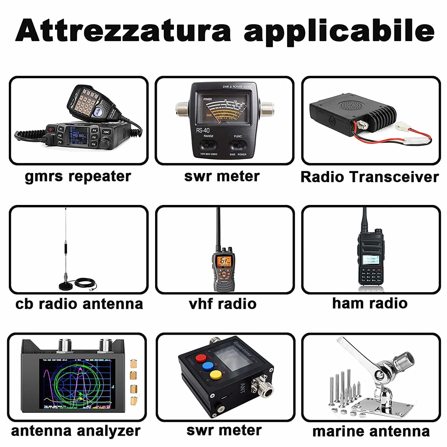 10M/32,8ft Cavo Prolunga Antenna SMA Cavo Coassiale Maschio a Femmina RG58 a bassa perdita+ 5PCS Kit Adattatore RF SMA, per Router 3G/4G/LTE ADS-B SDR USB Dongle Ricevitore