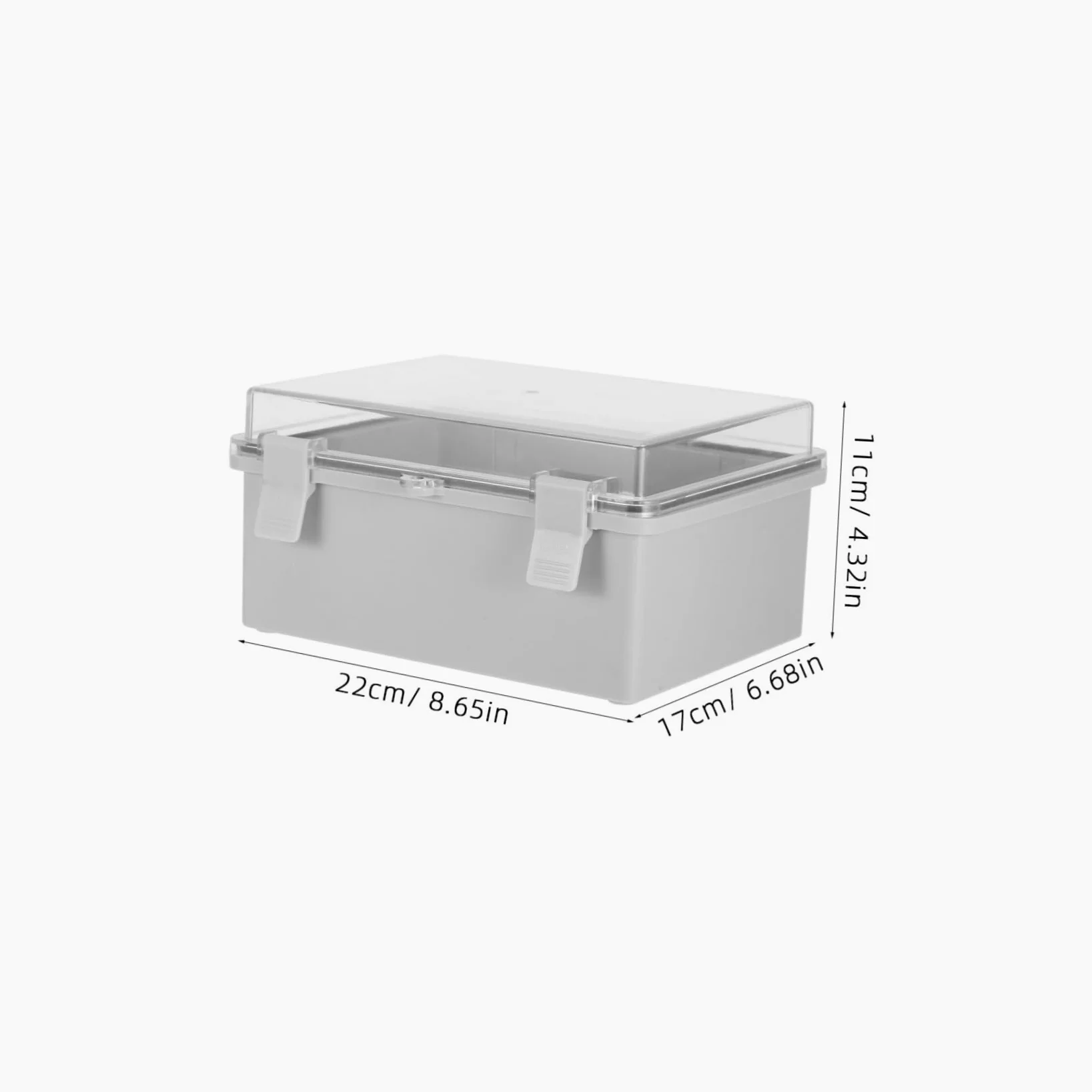 Scatola di Giunzione Elettrica 220X170X110 MM in Plastica e Antipolvere con Design Multifunzionale e Copertura per Esterni
