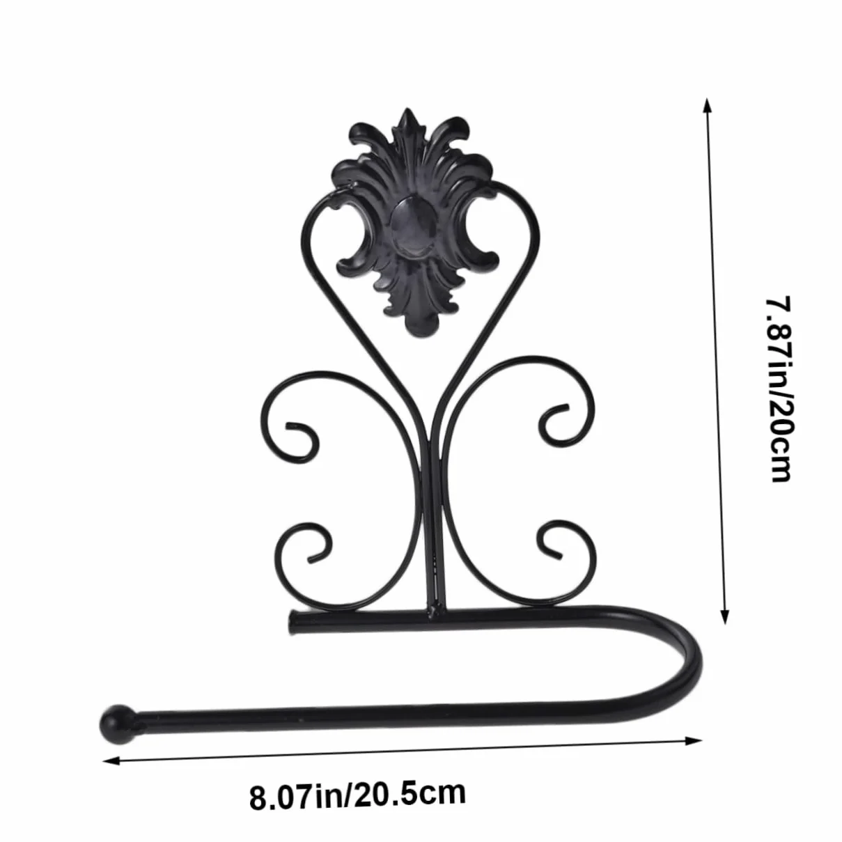 Cabilock 3pezzi Portarotolo Da Parete Ottone Antico Supporto Per Carta Igienica Retro Accessori Bagno Eleganti Nero Facile Installazione Inclusa