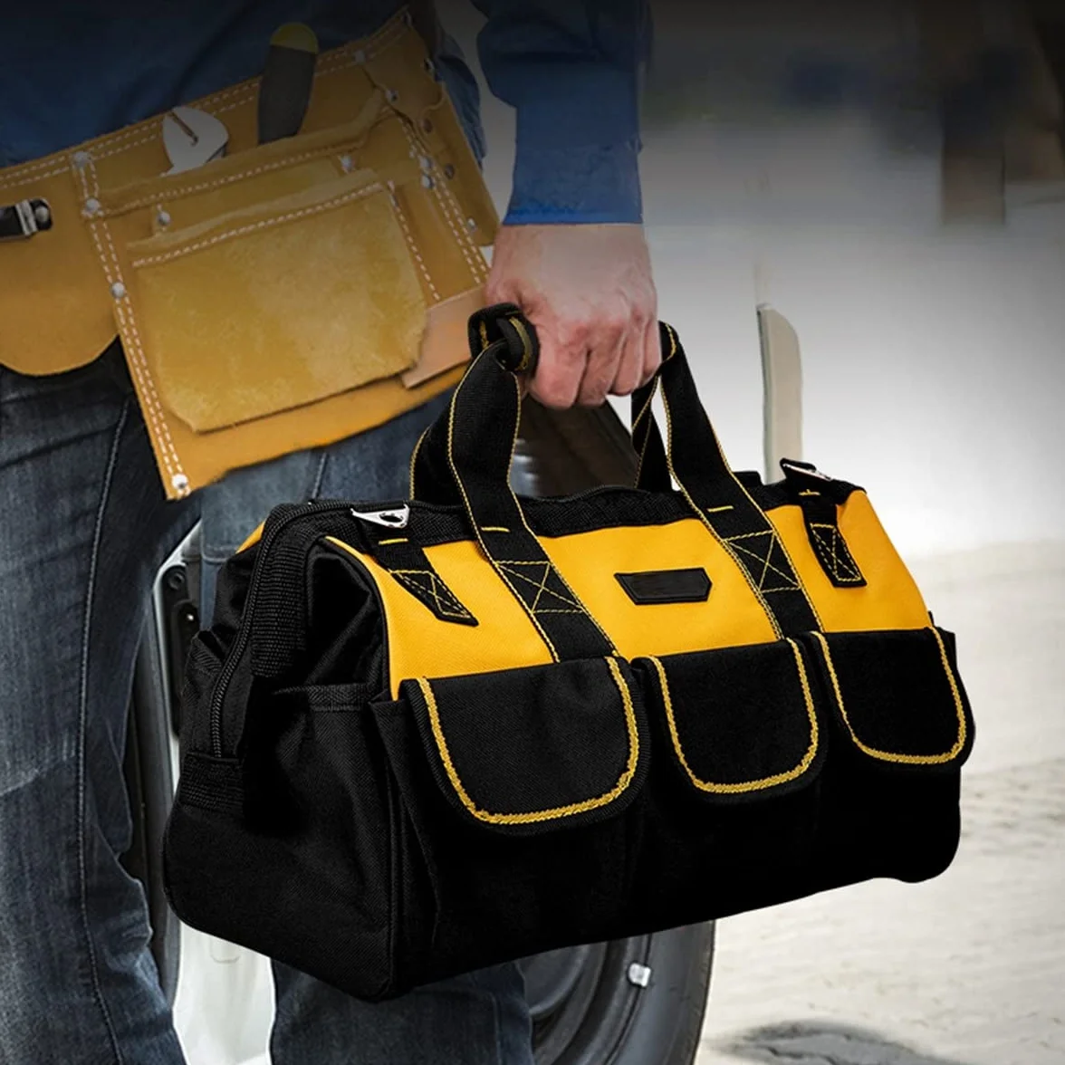 Organizzatore Per Borsa Degli Attrezzi Da 17 Pollici, 43×17×25 Cm, Tracolla Regolabile Organizzatore Per Borsa Degli Attrezzi Per La Casa Fai-da-te E Stoccaggio Dell'attrezzatura Con Tracolla