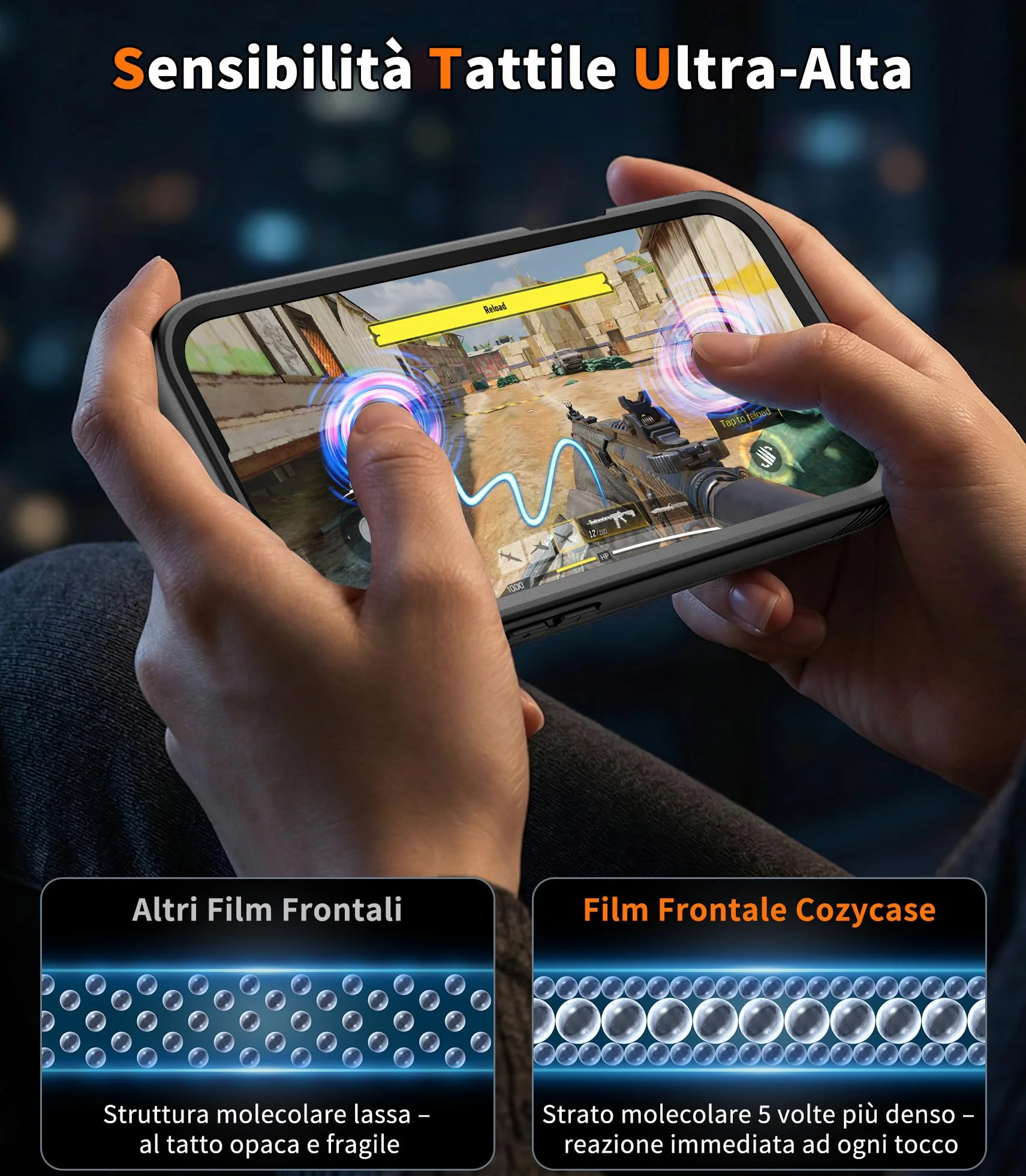 Cozycase TOP Cover Protettiva Per iPhone 17 Pro Impermeabile Antiurto IP68 Subacquea Antipolvere 360 Completa integrale Militare Rigida Rugged Custodia Resistente i Phone 17Pro Anti Urto Waterproof