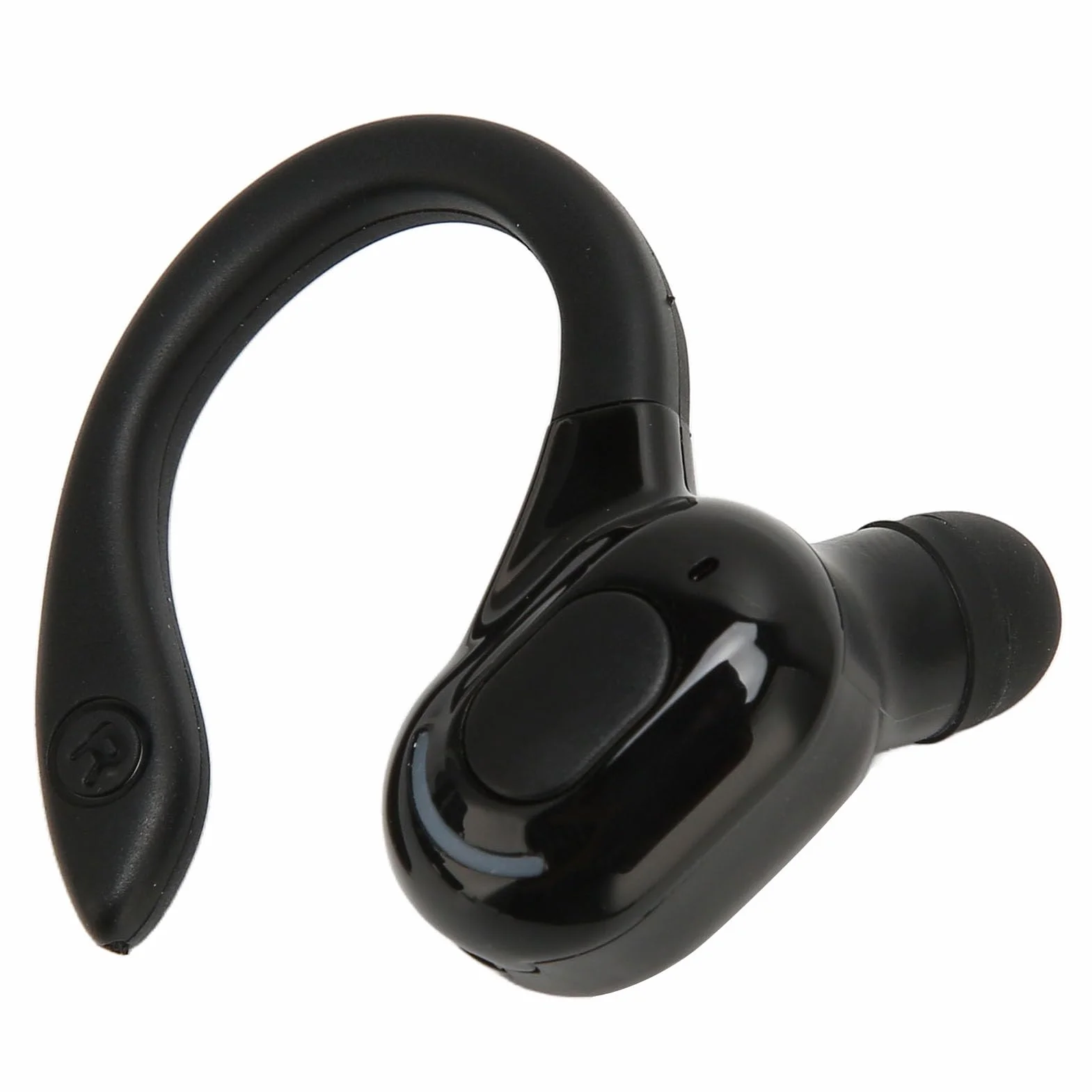 Akozon Auricolare Singolo Orecchio Wireless Nero, IPX4 Impermeabile, Suono Stereo HD, Ricarica USB, Forma Ergonomica, Design Professionale