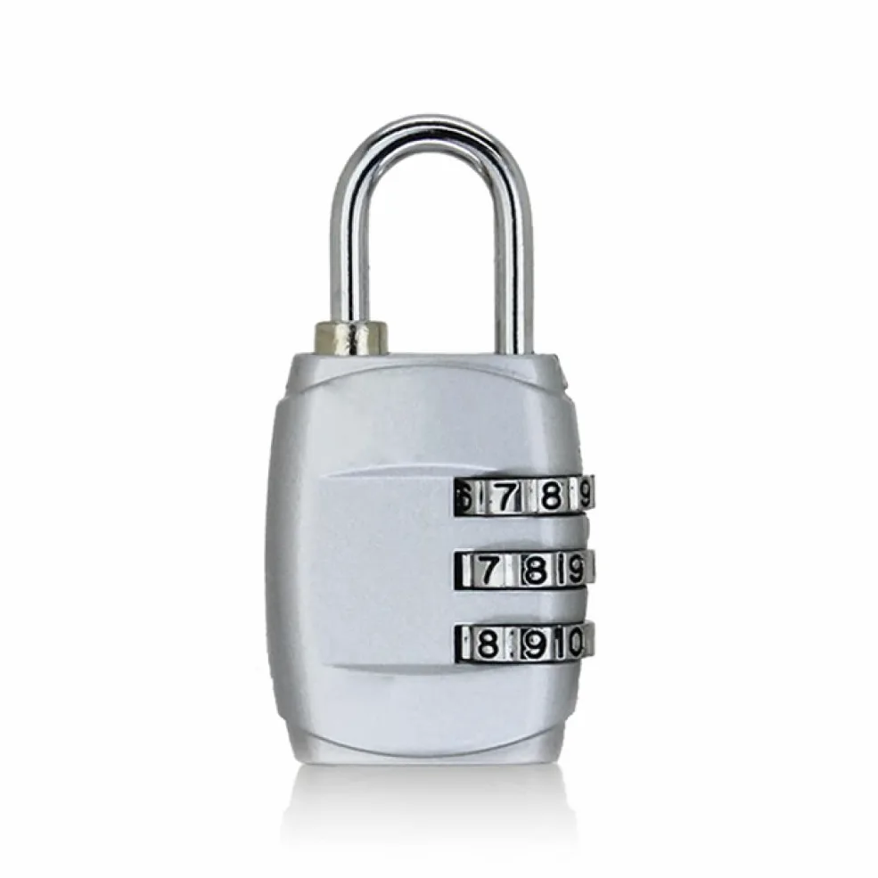 Lucchetti a combinazione， Lucchetti per valigie Lucchetto con password a 3 cifre, lucchetto a combinazione for bagagli da viaggio, piccolo lucchetto for cassetti, lucchetto elettronico(Black,Black)