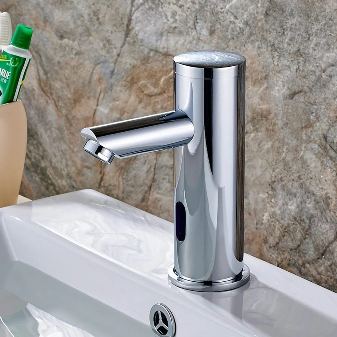 Aimadi Rubinetto Bagno Lavabo Miscelatore Sensore Cromato