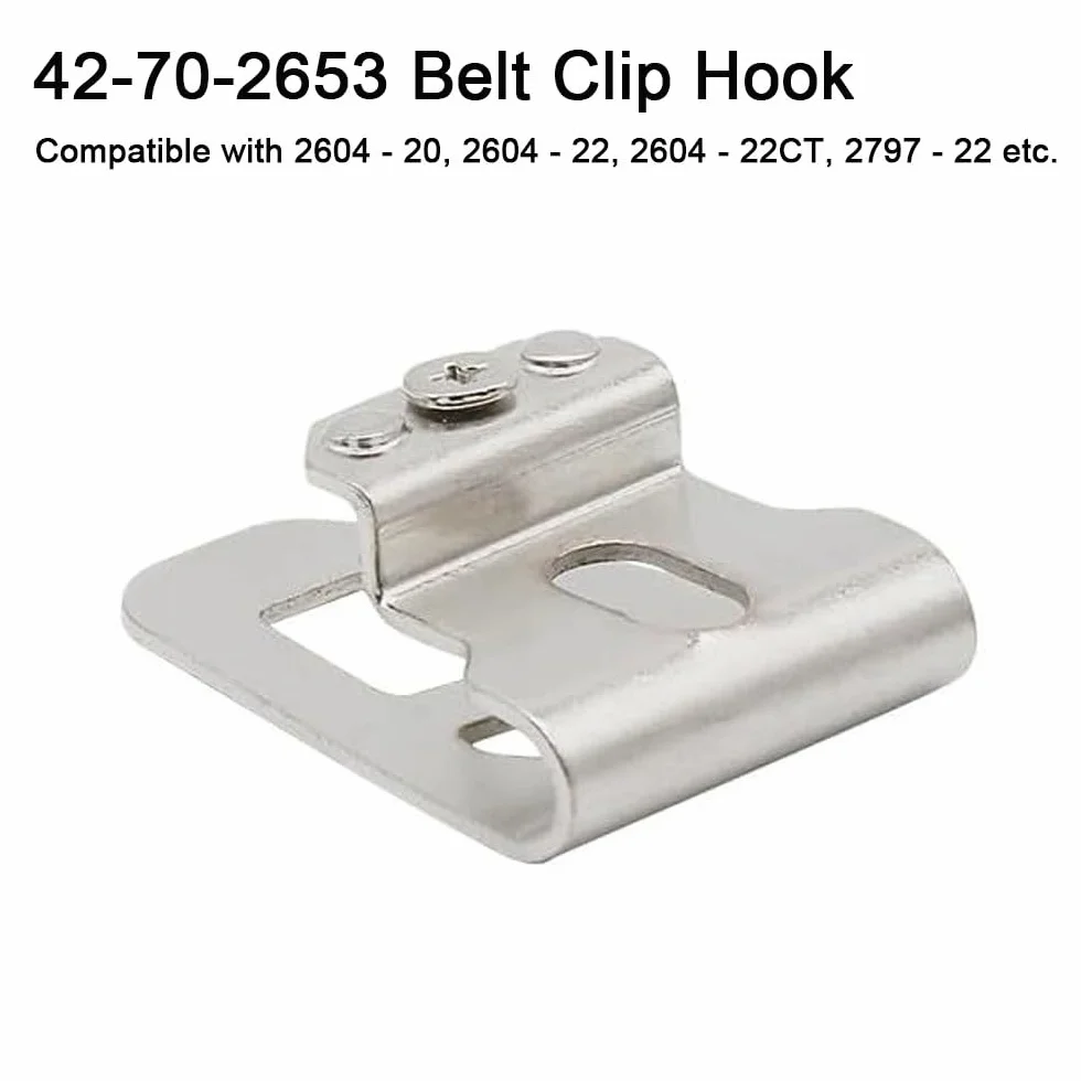 Ganci per cintura in acciaio inox compatibili Milwaukee M18, clip di ricambio 2604-20 2604-22 2797-22 con viti