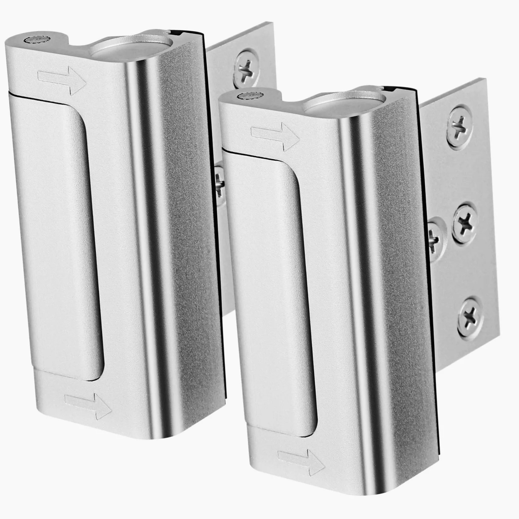 2pezzi Serratura Di Rinforzo Per Porta Dispositivo Di Sicurezza Per Porte Serratura Di Sicurezza Per Porta Interna Realizzata in Lega Di Alluminio Resistente e Durevole Facile Da i