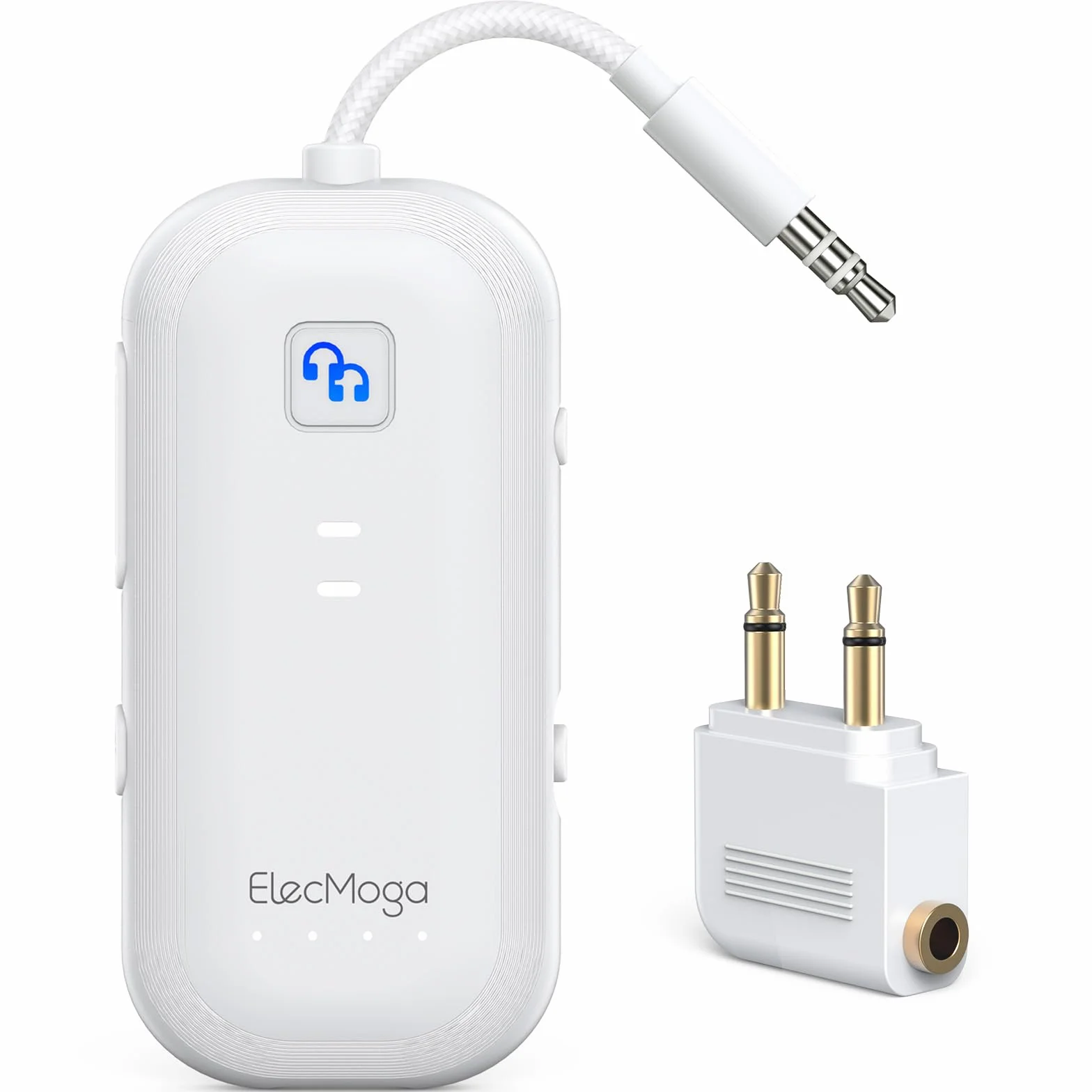 Trasmettitore Bluetooth per TV ElecMoga Ricevitore Bluetooth Aux 3.5mm Jack Adattatore Auto Bassa Latenza Supporto per 2 AirPods Cuffie/Altoparlanti/Uuto/Volo/Palestra