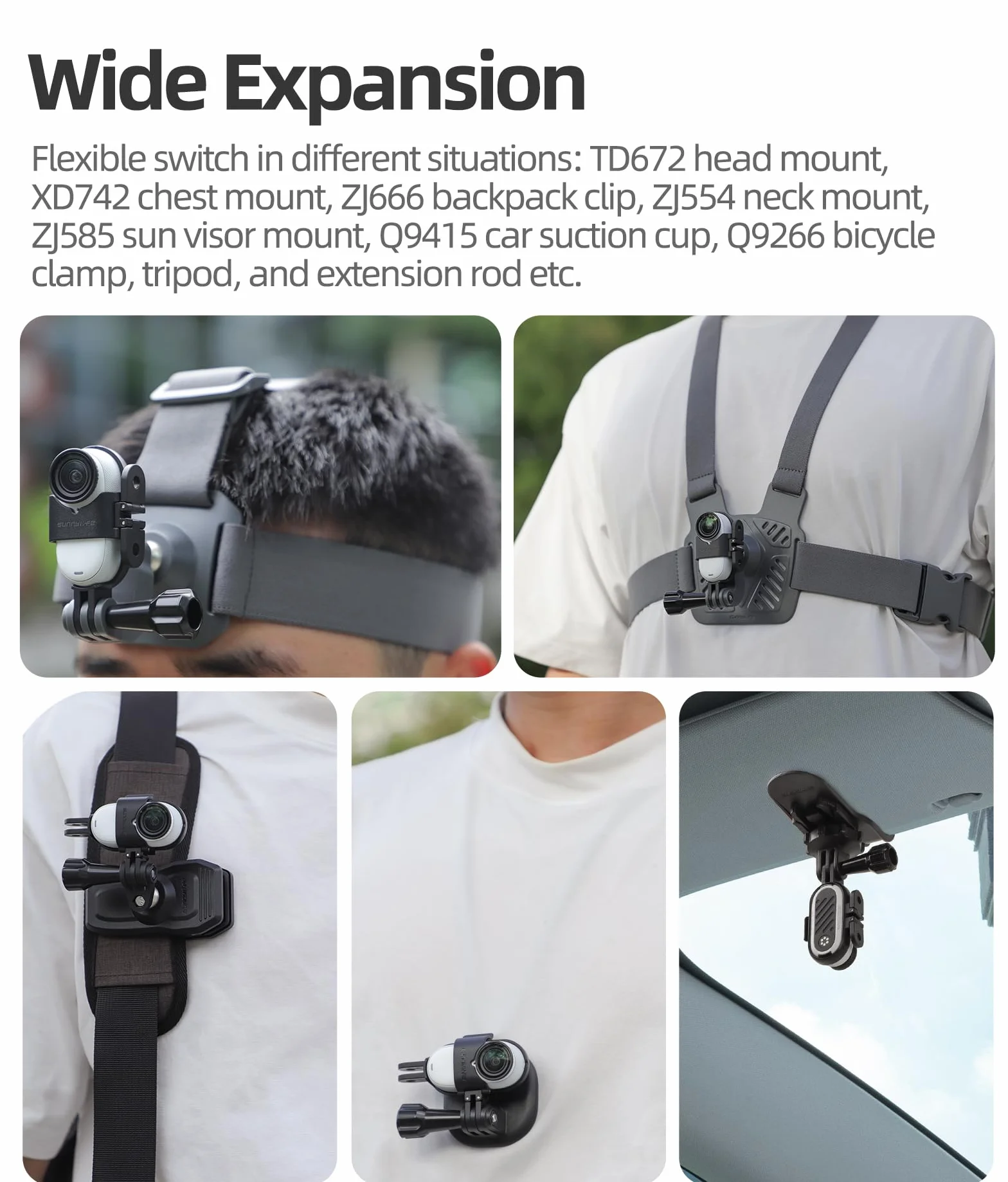 Connettore di Estensione Pieghevole per Insta360 GO 3S/ GO 3 Supporto di Protezione per Fotocamere d'Azione Supporto Adattatore Accessorio