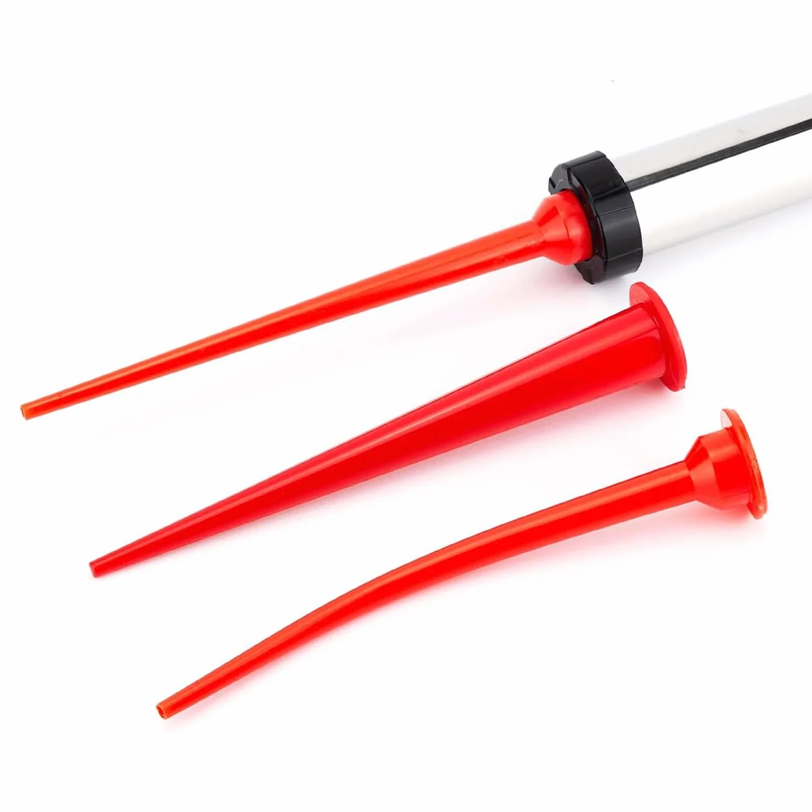 3 Pezzi Ugello per Calafataggio in Silicone, Dritto e Curvo