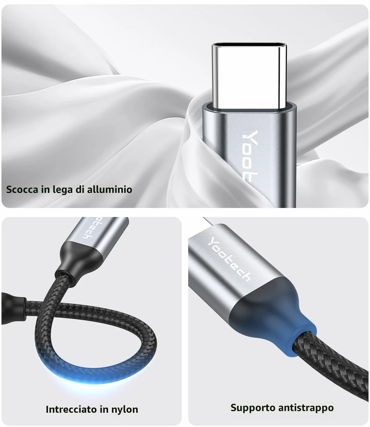 Adattatore USB C Jack 3.5mm, Adattatore Audio USB C a Cavo Dongle Aux per iPhone 16 15 Pro Max Plus, per Samsung Galaxy S24 S23 Ultra Note 20, Pixel 4 3 2 XL e altro