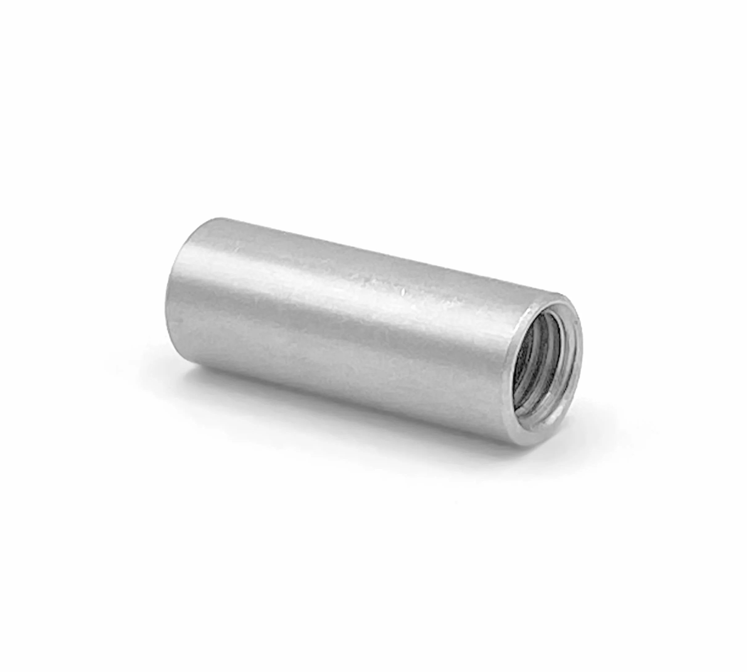 Dadi cilindrici di giunzione in acciaio inox M12 x 40 mm 2 pezzi