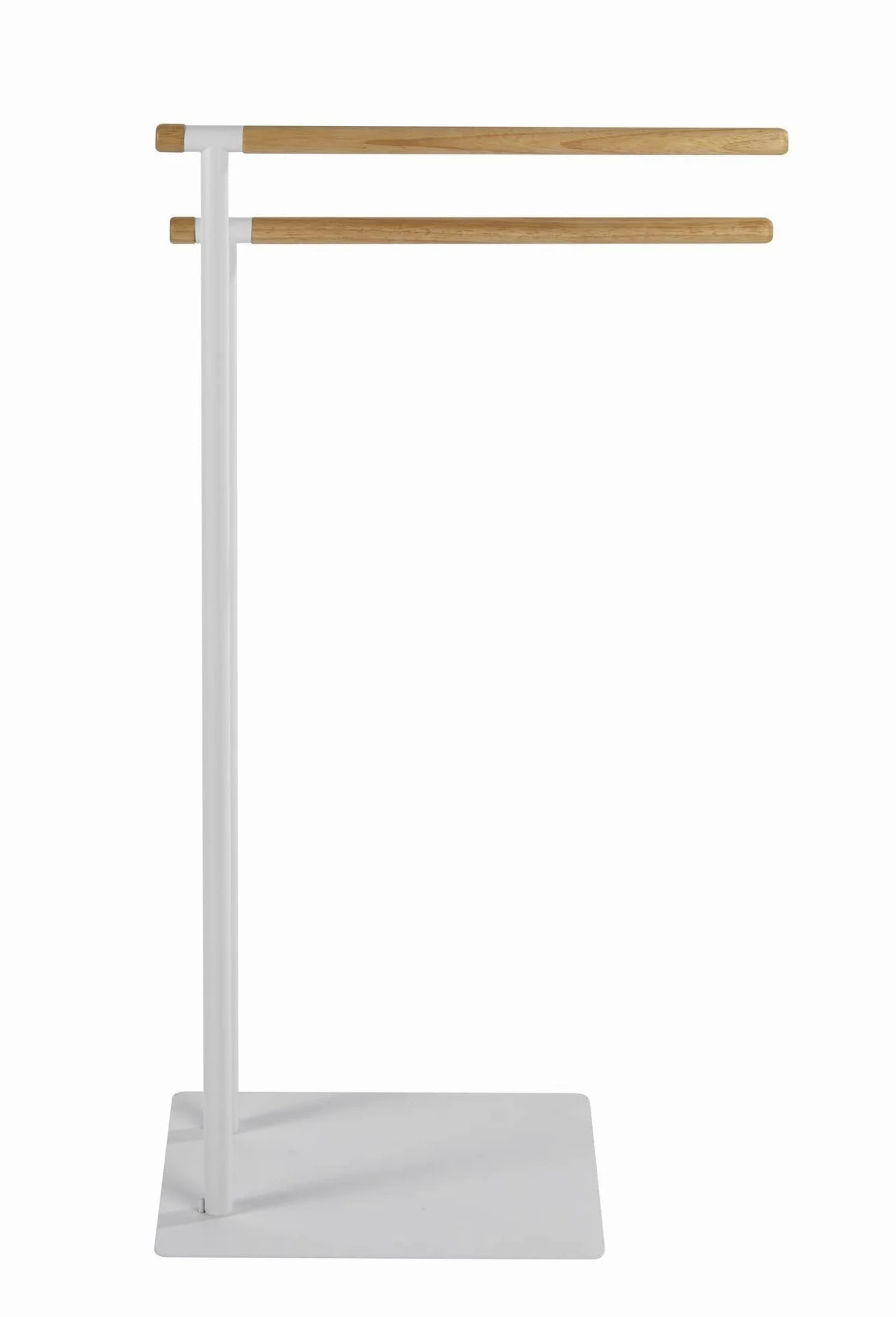 Wenko 22510100 Macao Portasciugamani/Indumenti in Legno/Acciaio Bianco/Marrone, 43 x 24 x 79 cm.