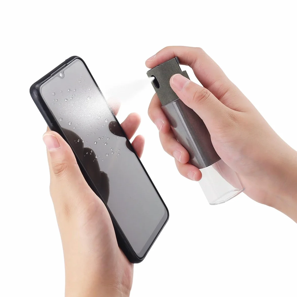 Luxury Finishes - Spray Pulitore Schermo, Auto, Smartphone, LCD, Touch screen, TV, Laptop, Monitor, pc, altri dispositivi elettronici, Igienizza e protegge dalla polvere - con ricarica 100 ml inclusa