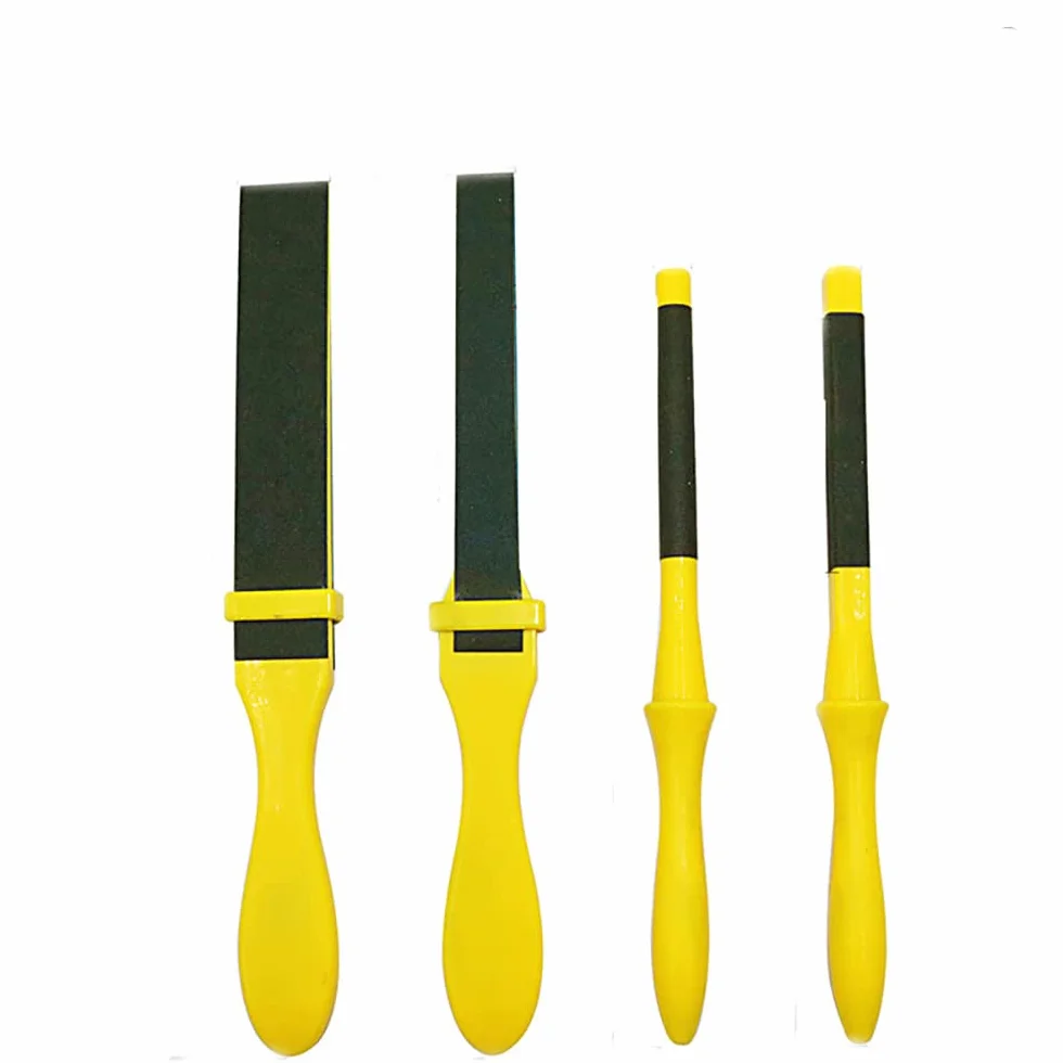 Carta vetrata rotolo per levigare legno metallo, kit bastoncini plastica, 4 pezzi