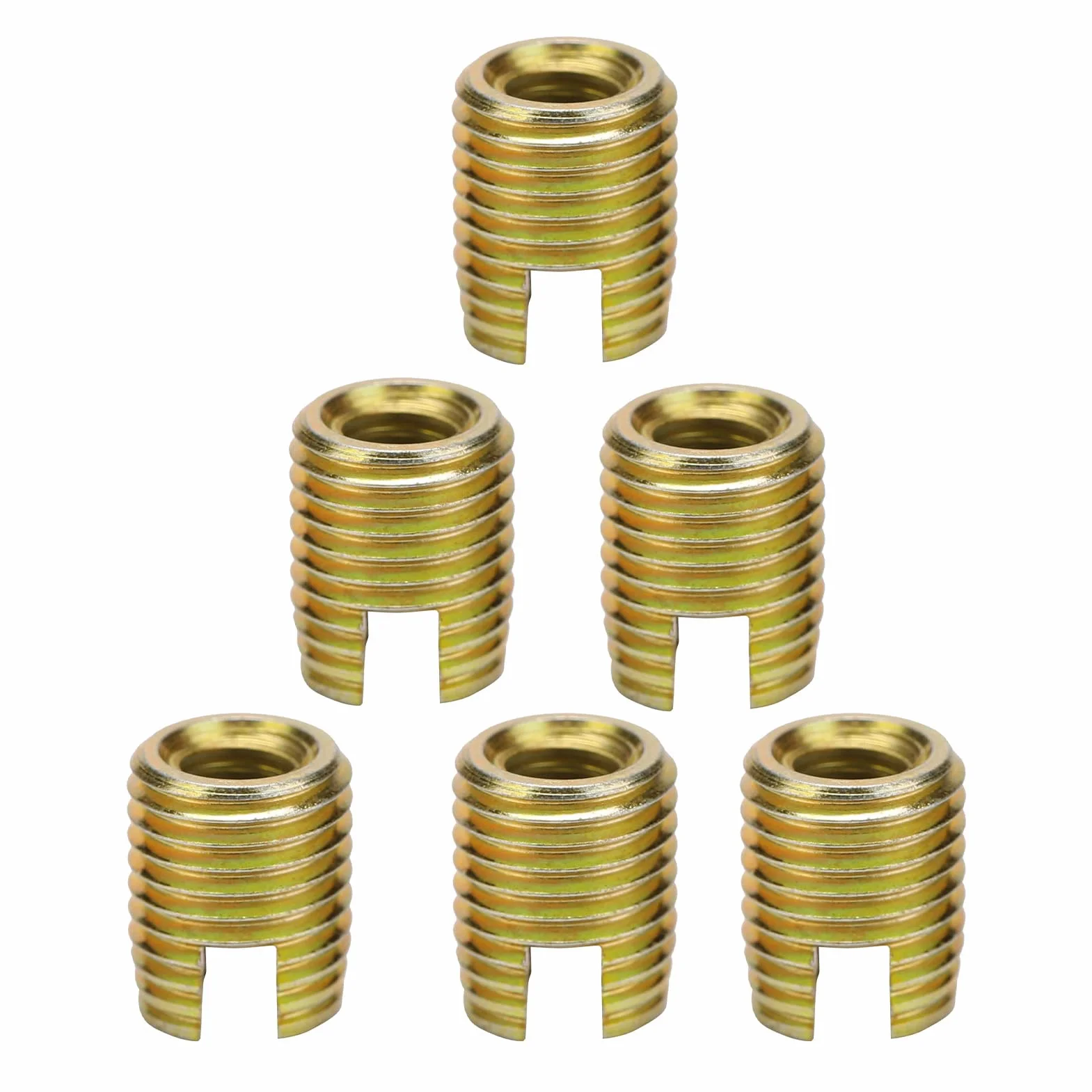 Akozon Inserto Filettato Autofilettante 20pz Inserti Filettati 302 Viti per Riparazione Viti in Acciaio al Carbonio(Inner M5*0,8 Outer M8*1,0)