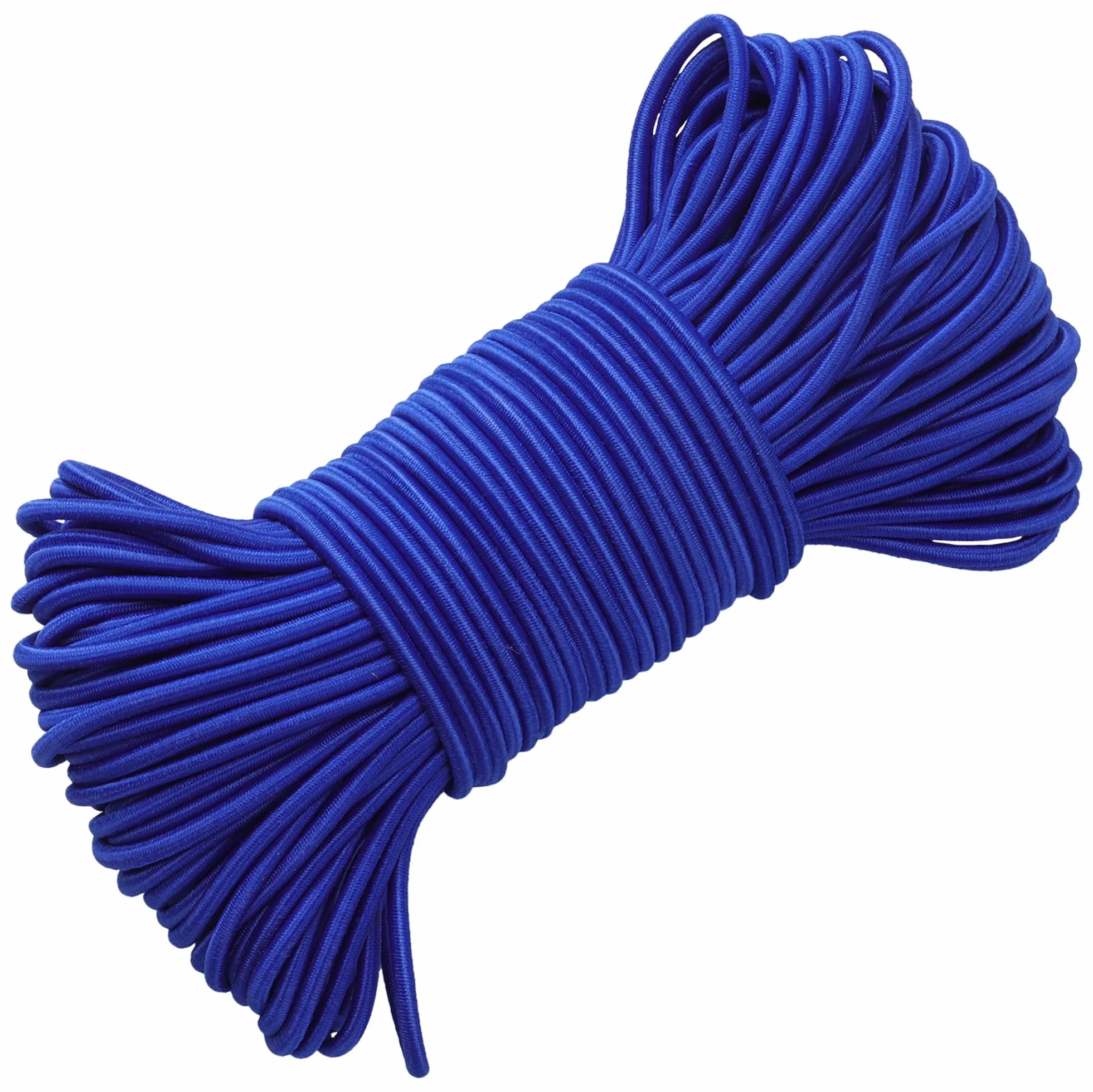 PRETEX Corda Elastica - Ø 3 mm x 30 m - Durevole per Teloni e Striscioni - Cinghia Portapacchi per Lavori Fai da Te e Imballaggio - Resiste alle Intemperie e ai Raggi UV - Blu