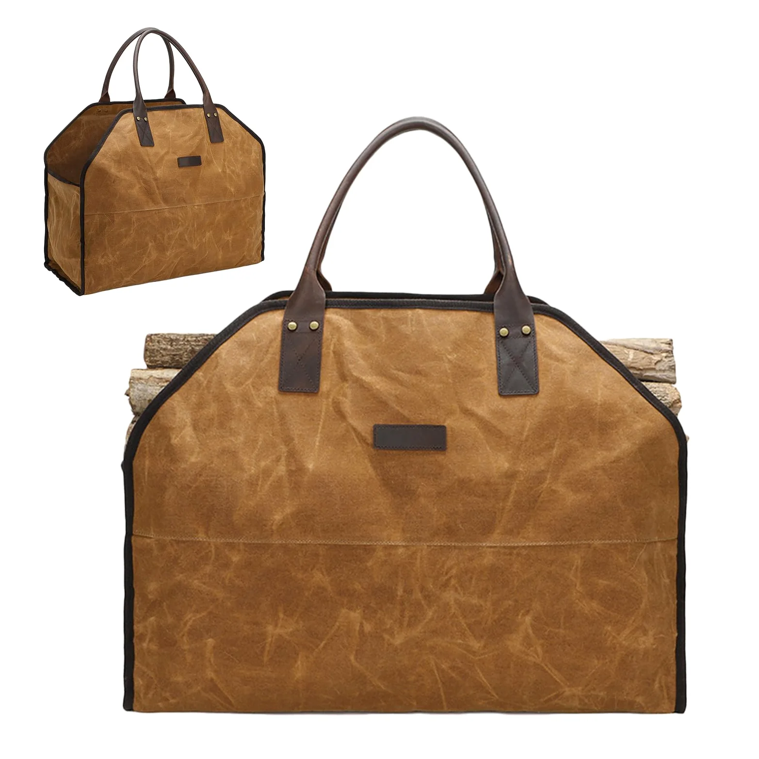 Borsa Per Il Trasporto Della Legna Da Ardere Multifunzione, Robusto, Ampia | per Trasporto Legna Tote Da Ceppi Ideale Per Falò,Barbecue,Campeggio,Giardinaggio E