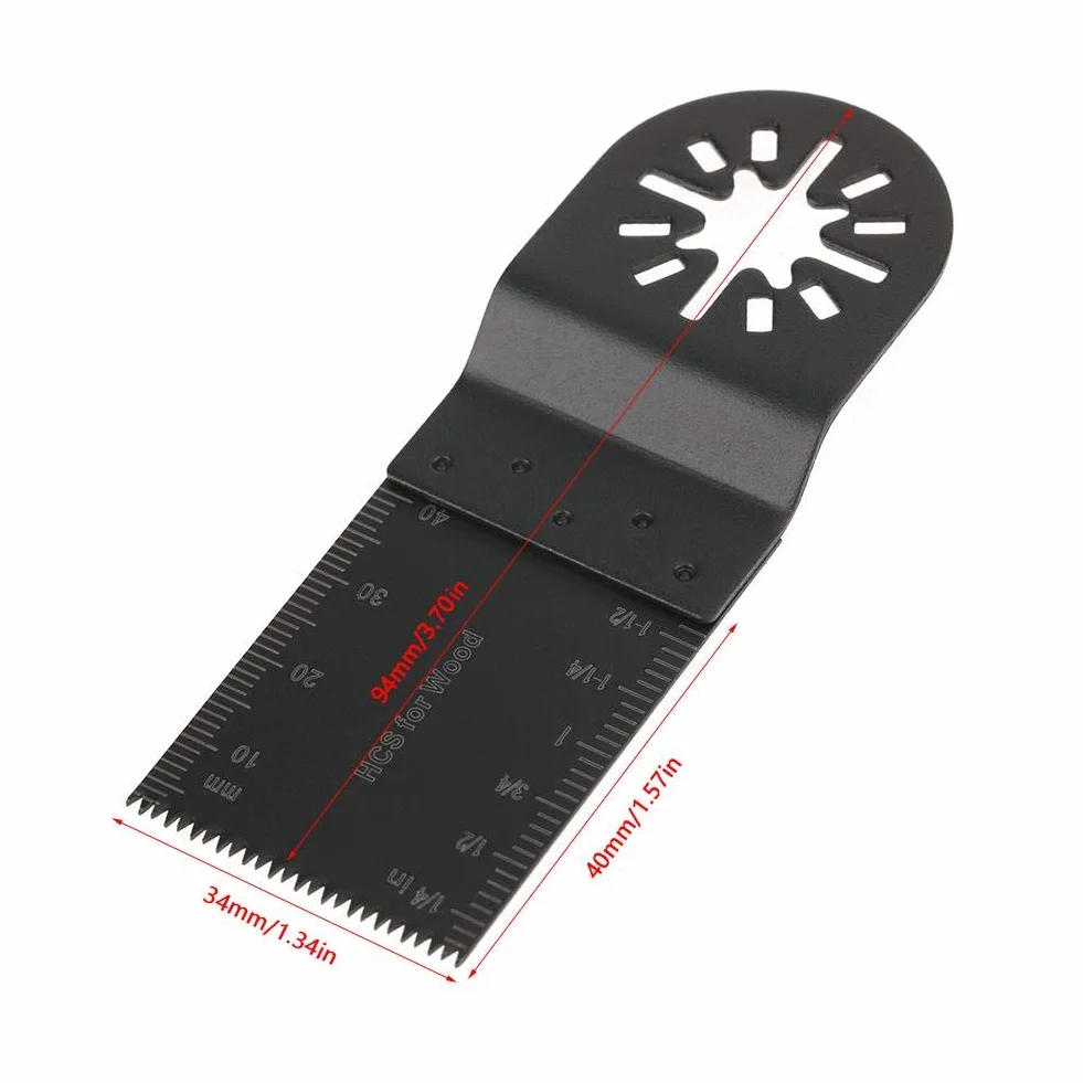 Kit di lame per multiuso multiuso 20 lame per oscillanti universali 34 mm, con pennarelli integrati per il taglio