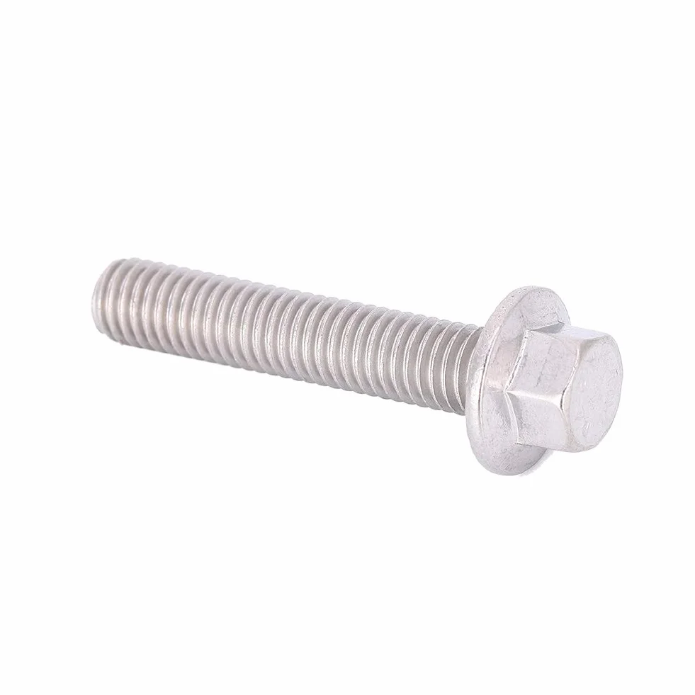 Walfront Viti a Flangia Esagonale M8 Acciaio Inossidabile 304, 10 Pezzi, M8 x 40 mm