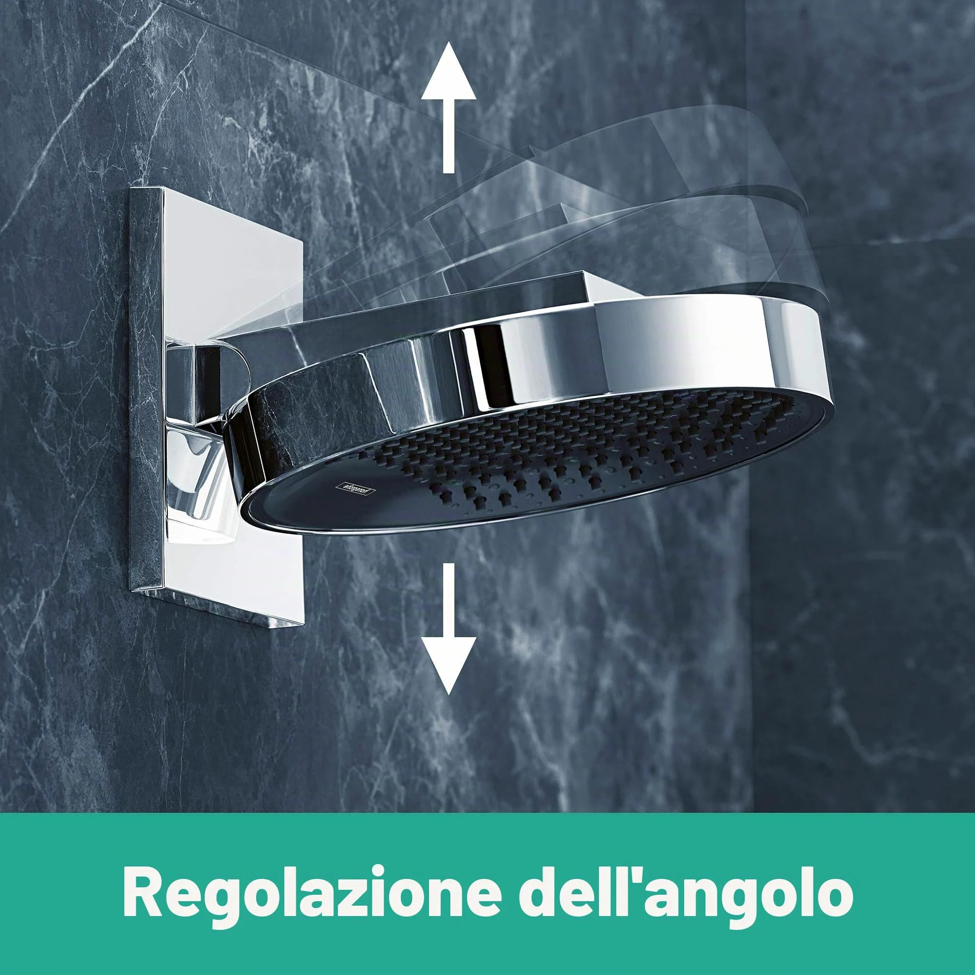 hansgrohe Rainfinity Soffione doccia 250 1 getto con attacco a parete, cromo, 26226000