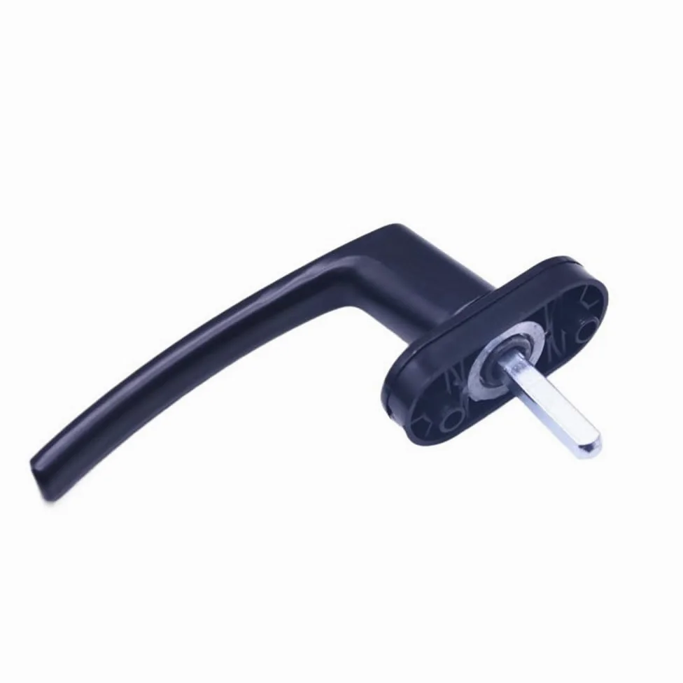MRKU Maniglie dei finestrini Interne, Leva di Apertura, plastica, Acciaio, Serratura, Nero