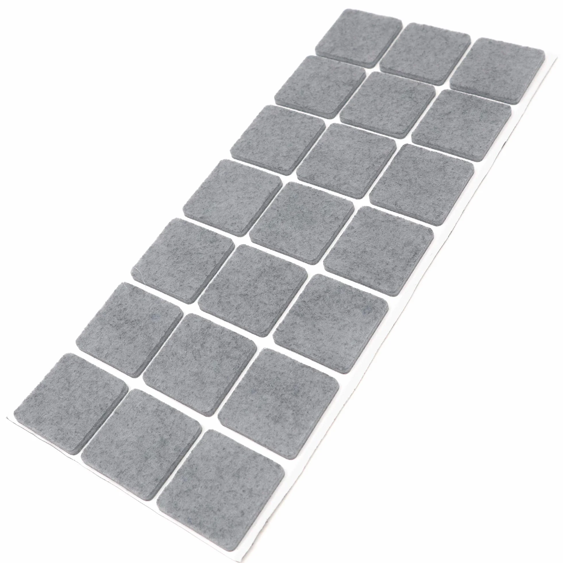 Adsamm® / 21 x feltrini autoadesivi/Grigio / 30x30 mm/Quadrato/piedini per mobili in feltro da 3.5 mm di spessore/pad protettivi per arredi