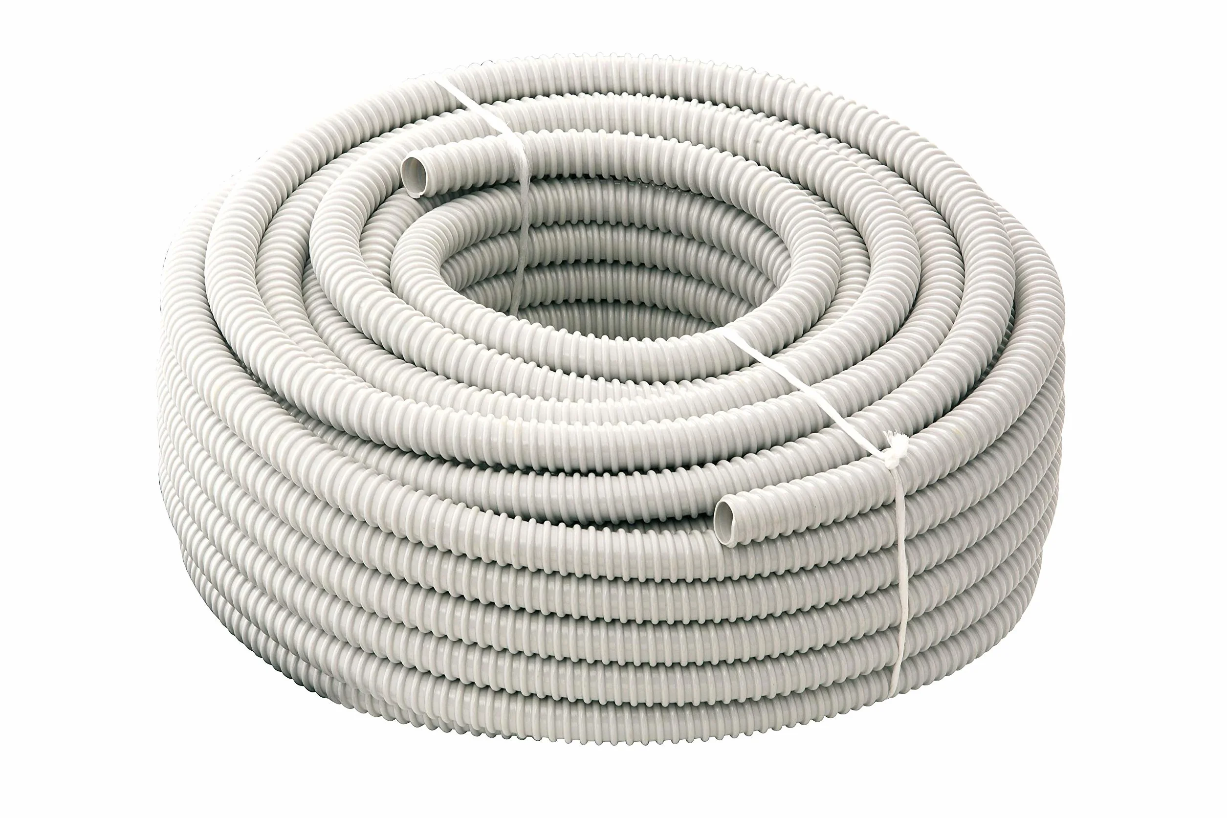 Tubo Guaina Spiralata Flessibile 20mm PVC Grigia per Impianti Elettrici