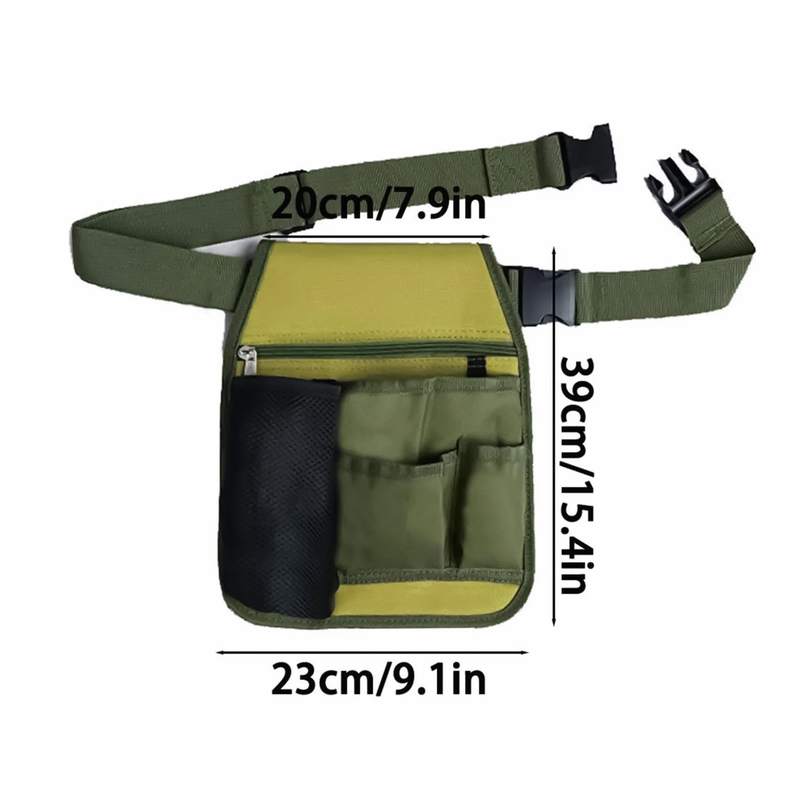 Cintura Per Attrezzi Da Giardino - Grembiule Da Cintura Da Giardinaggio Da 15,35 Pollici | Borsa Porta Attrezzi Da Giardinaggio | Supporto Multifunzionale Con Tasche Multiple Regolabili Unisex,