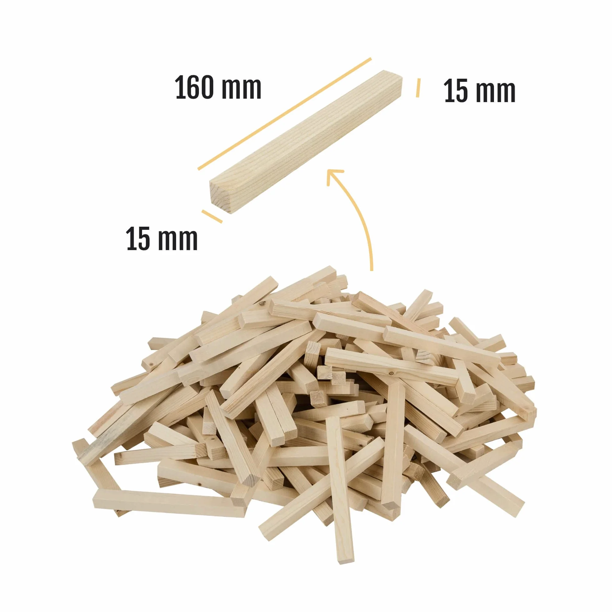 LEGNETTI ACCENDIFUOCO DI ABETE-LARICE NATURALE LUNG. 16 CM 10 KG